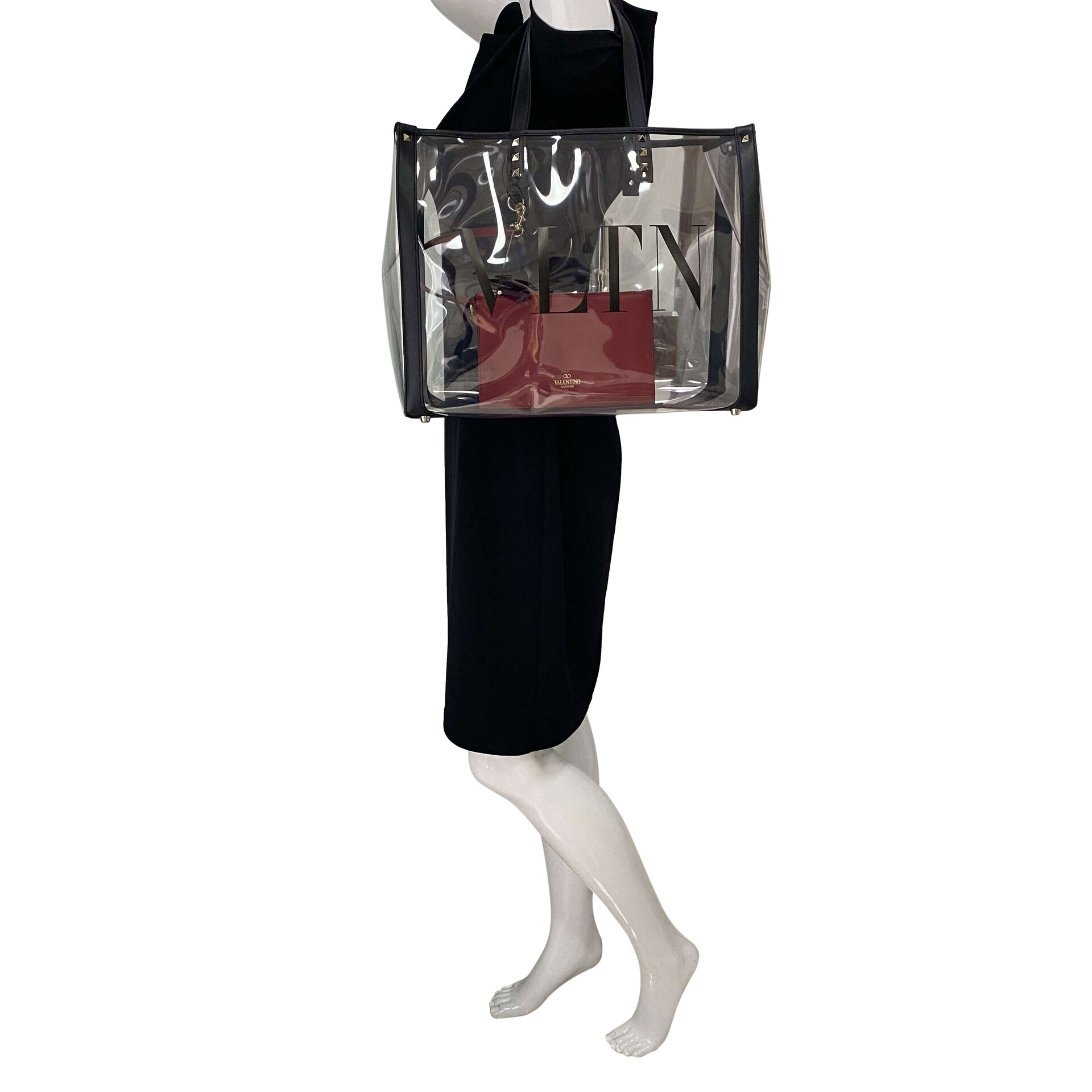 Bolsa Valentino Garavani Plexy Bag Transparente