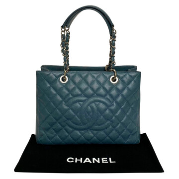 Bolsa Chanel Grand Shopping Tote GST Azul