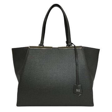 Bolsa Fendi 3Jours Couro Cinza