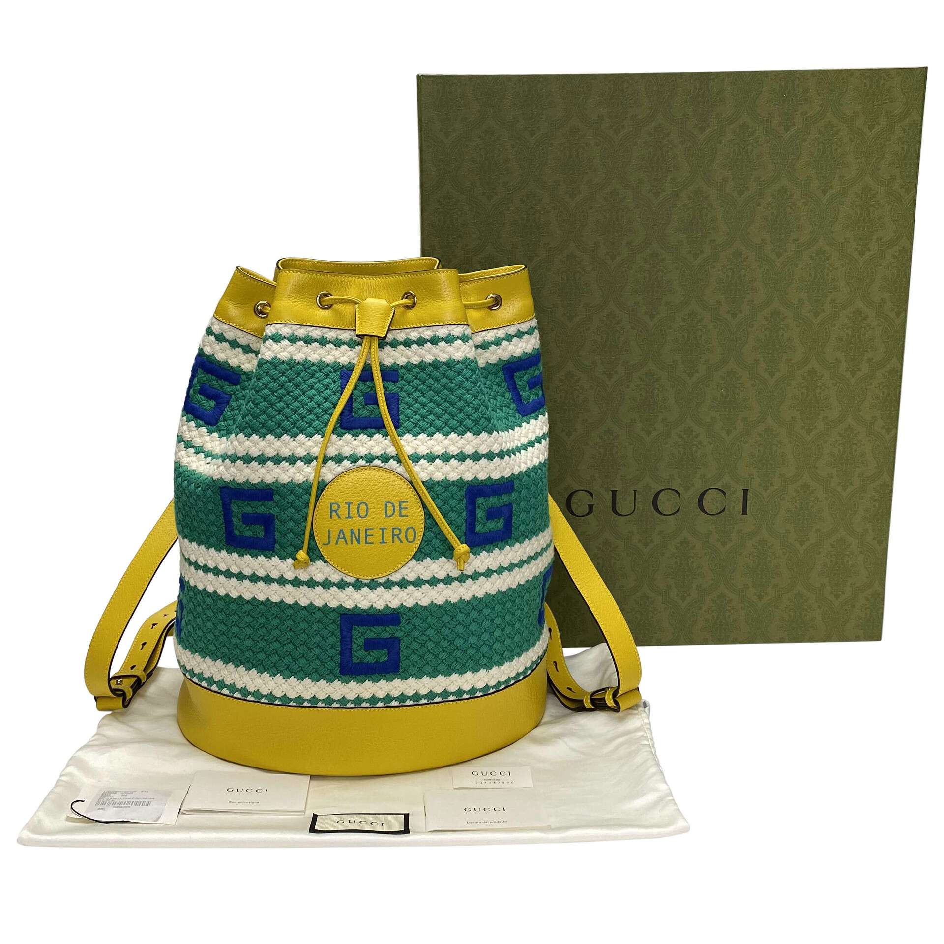 Mochila Gucci Rio de Janeiro Crochê