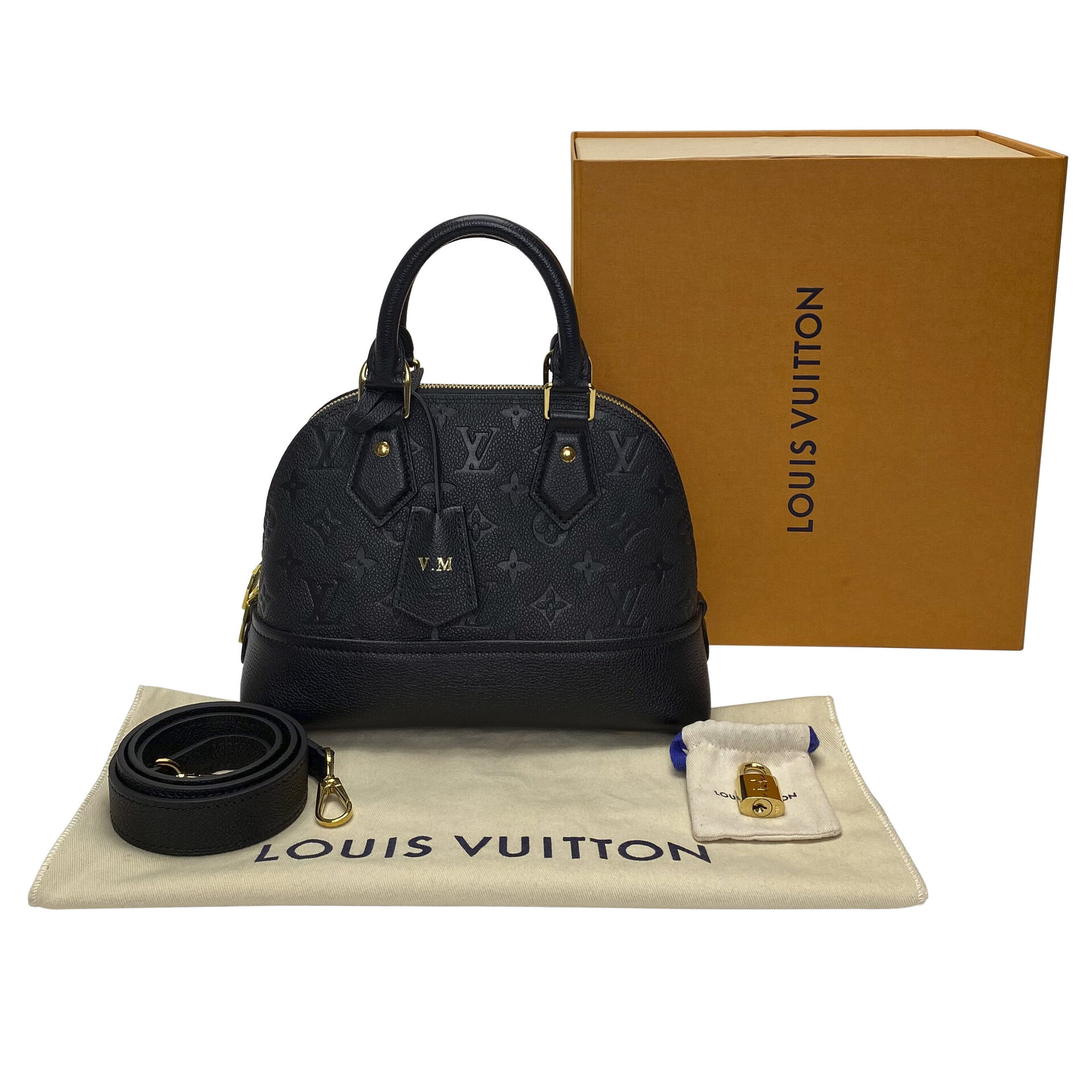 Bolsa Louis Vuitton Alma BB Couro Preto