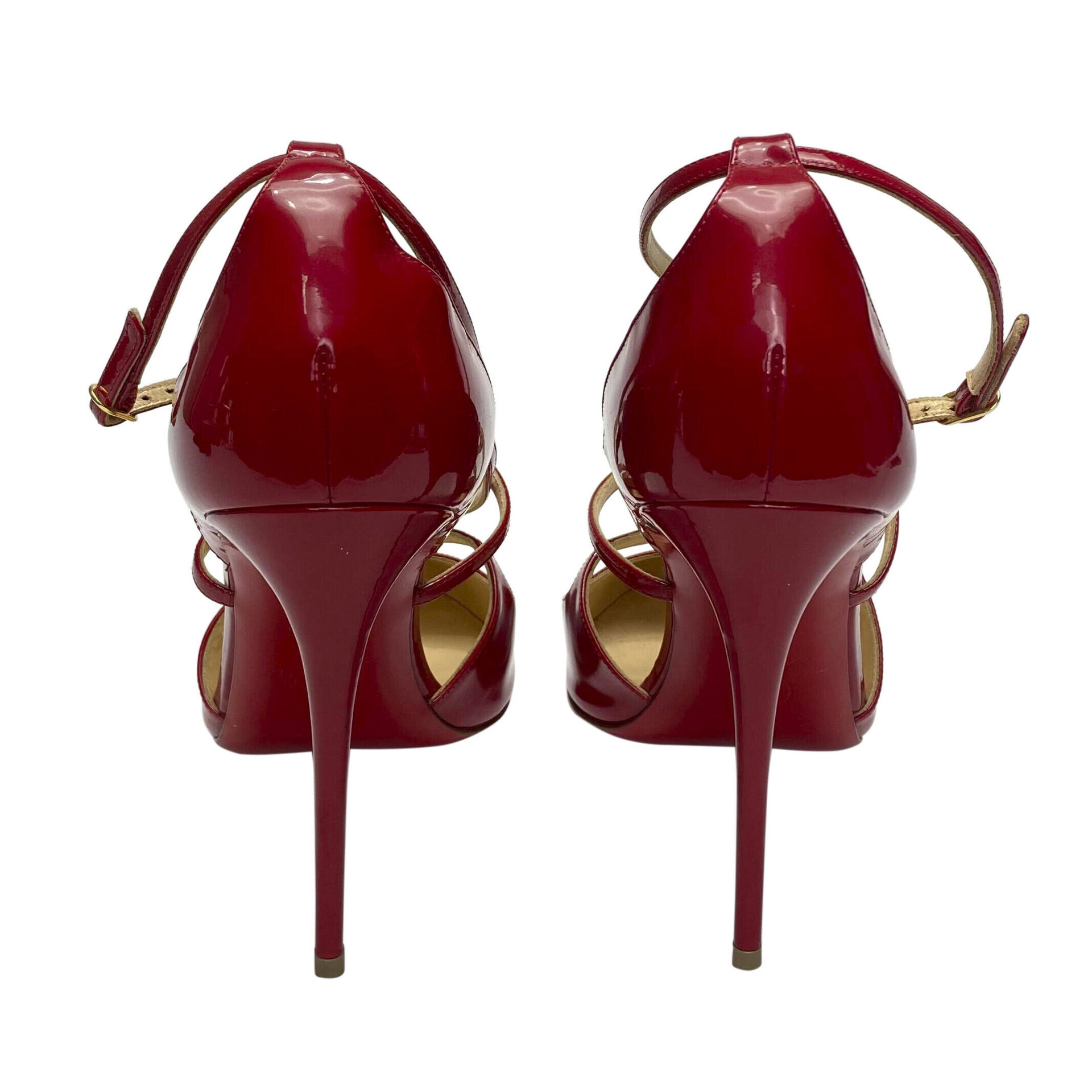 Sapato Christian Louboutin Verniz Vermelho