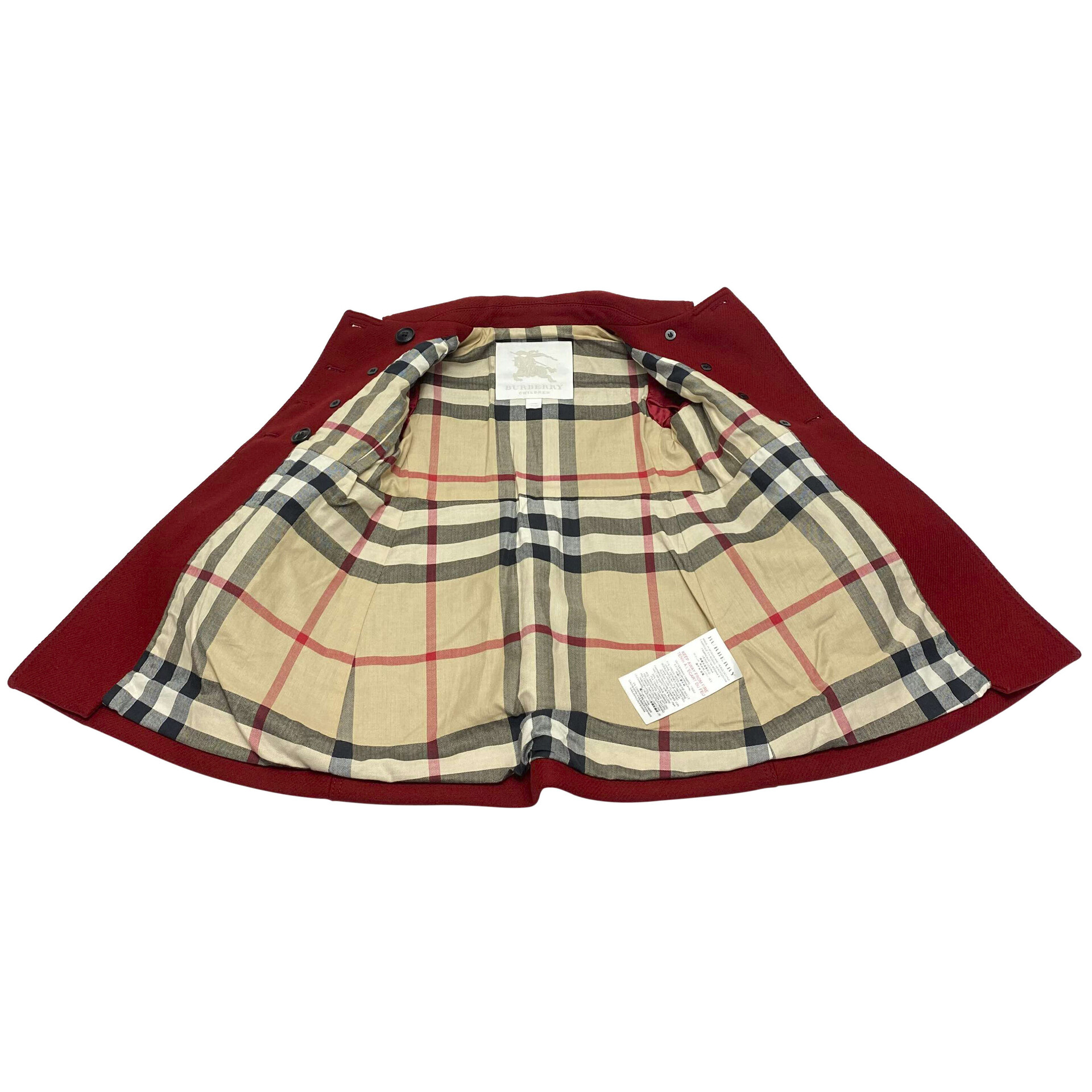 Casaco Burberry Infantil Vermelho