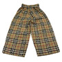 Calça Burberry Pantacourt Infantil Xadrez