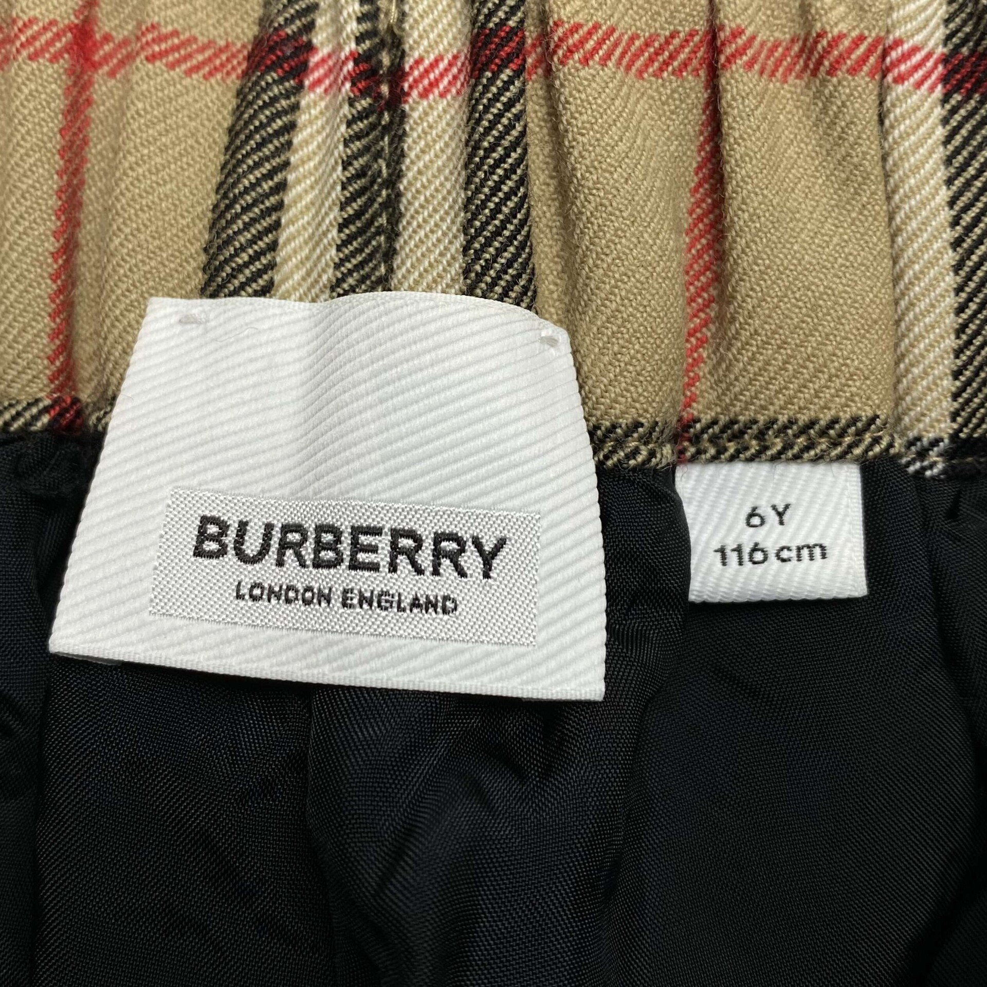 Calça Burberry Pantacourt Infantil Xadrez