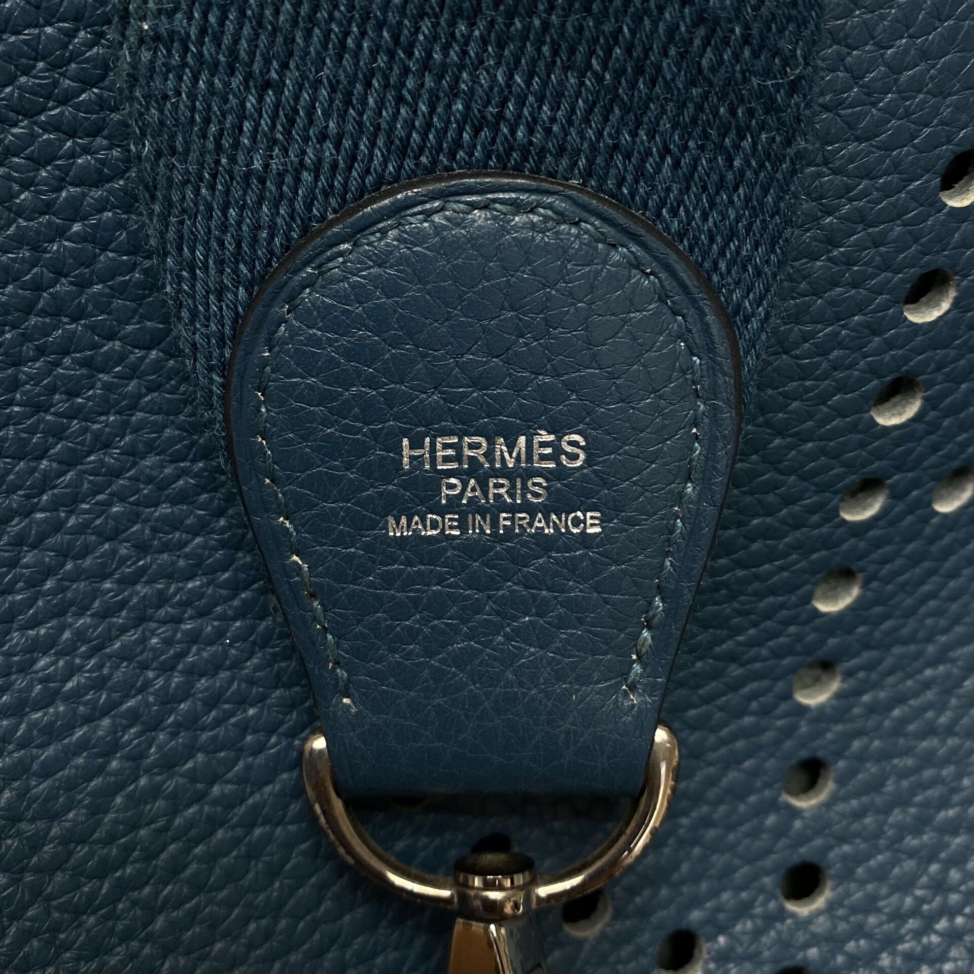 Bolsa Hermès Evelyne Clemence Azul 29