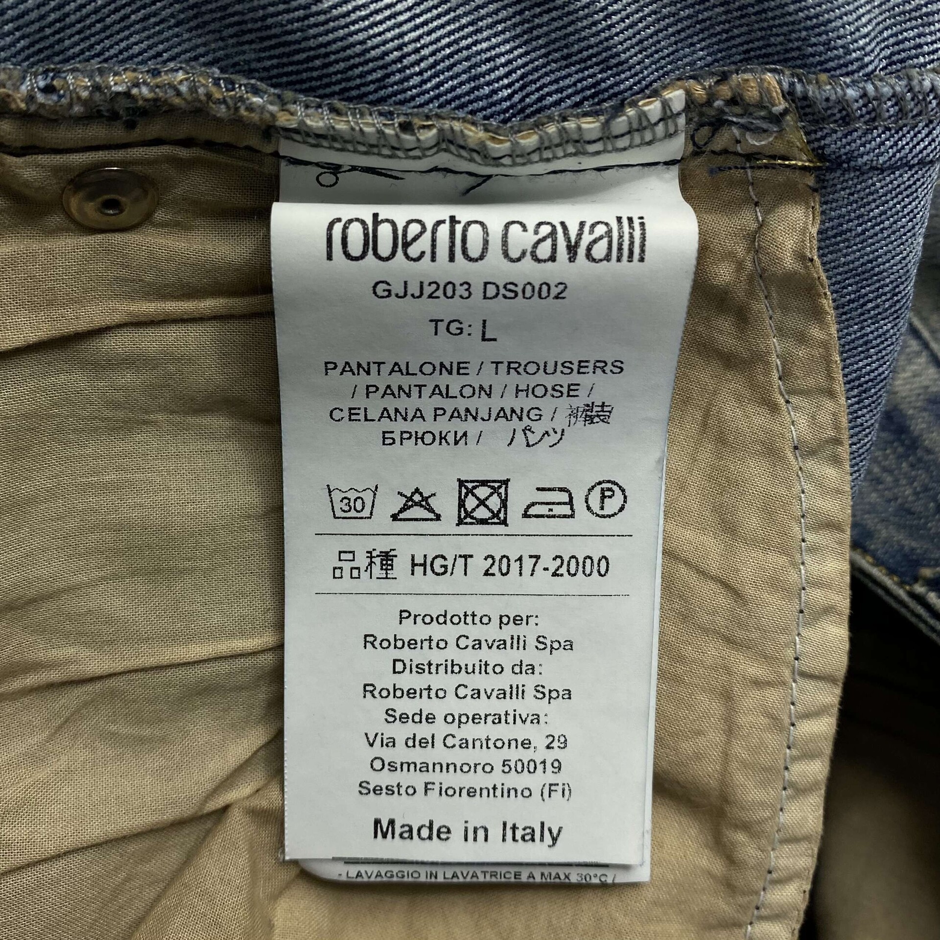 Calça Roberto Cavalli Jeans com Aplicações