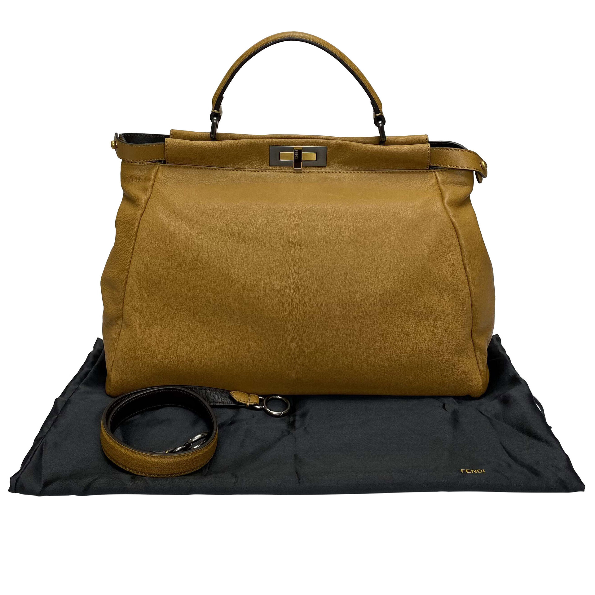 Bolsa Fendi Peekaboo Caramelo