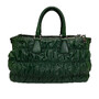 Bolsa Prada Couro Drapeado Verde