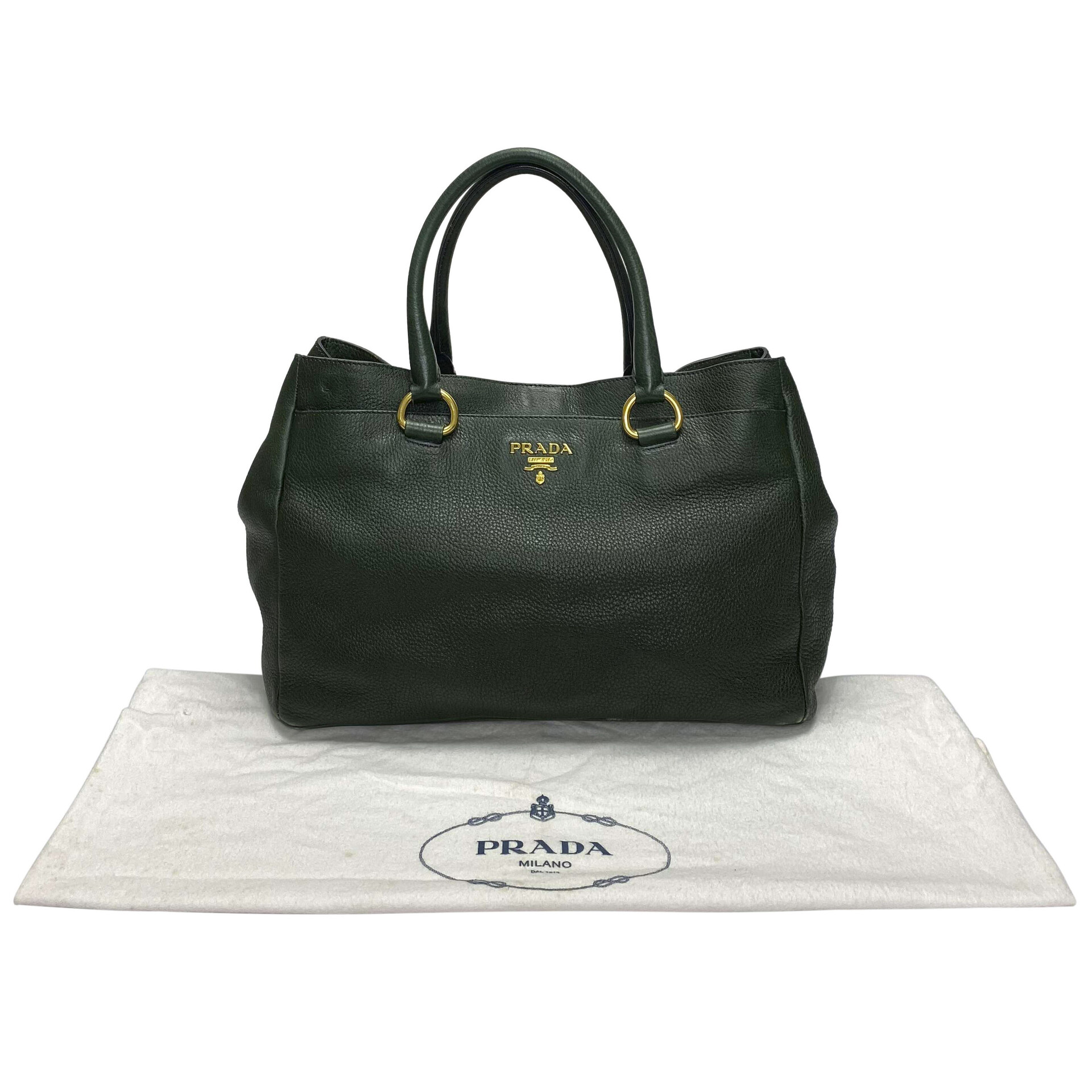 Bolsa Prada Couro Verde