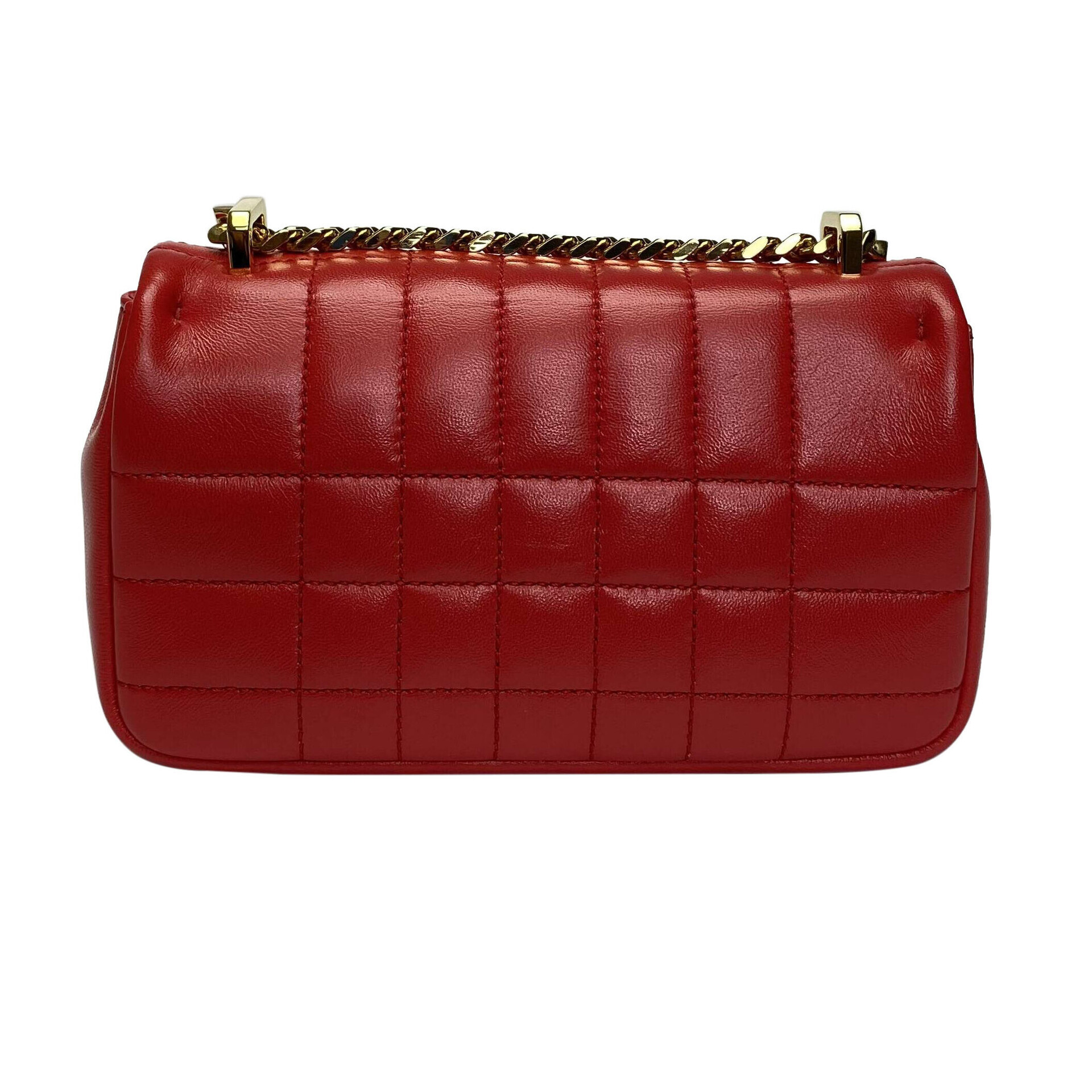 Bolsa Burberry Lola Couro Vermelho Mini