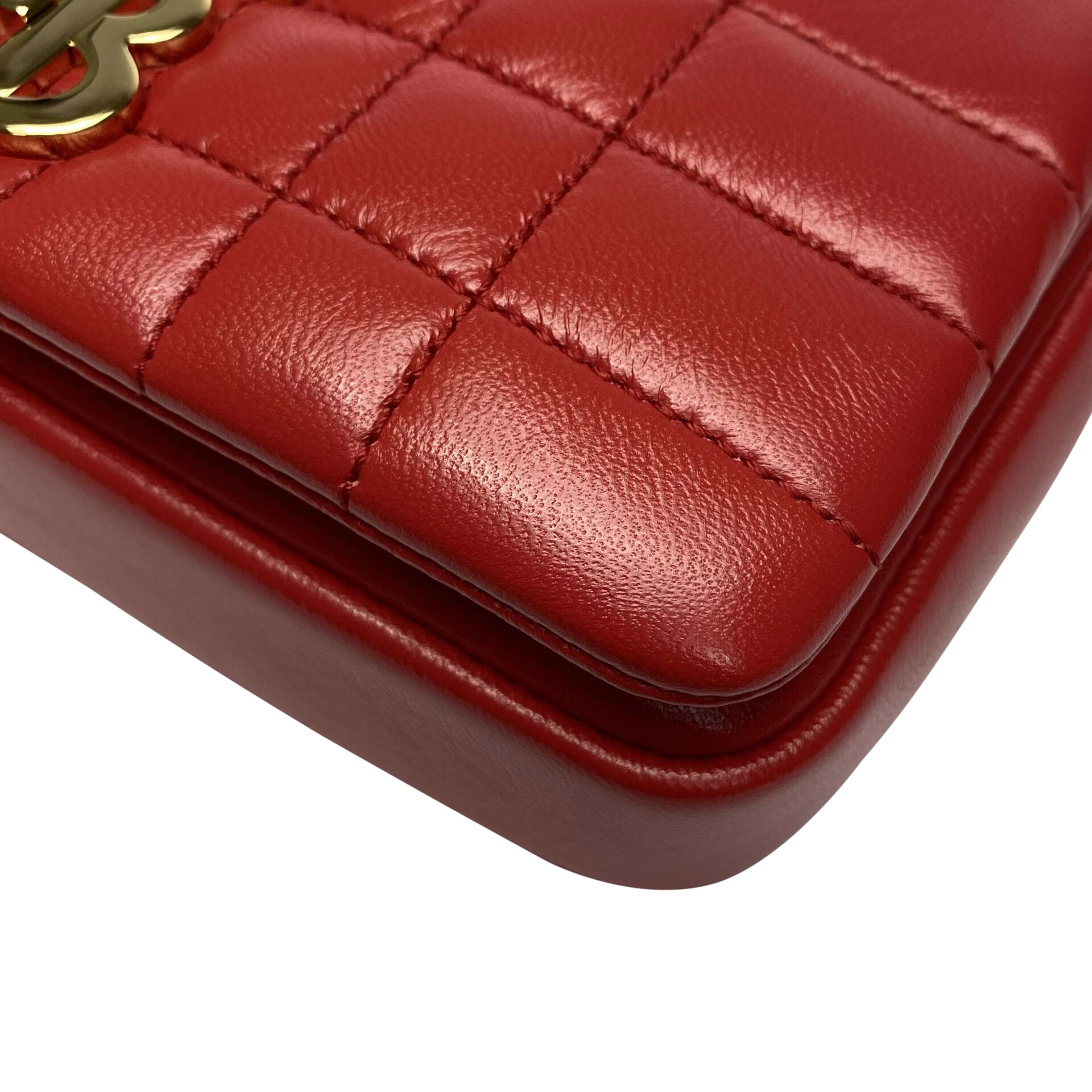 Bolsa Burberry Lola Couro Vermelho Mini