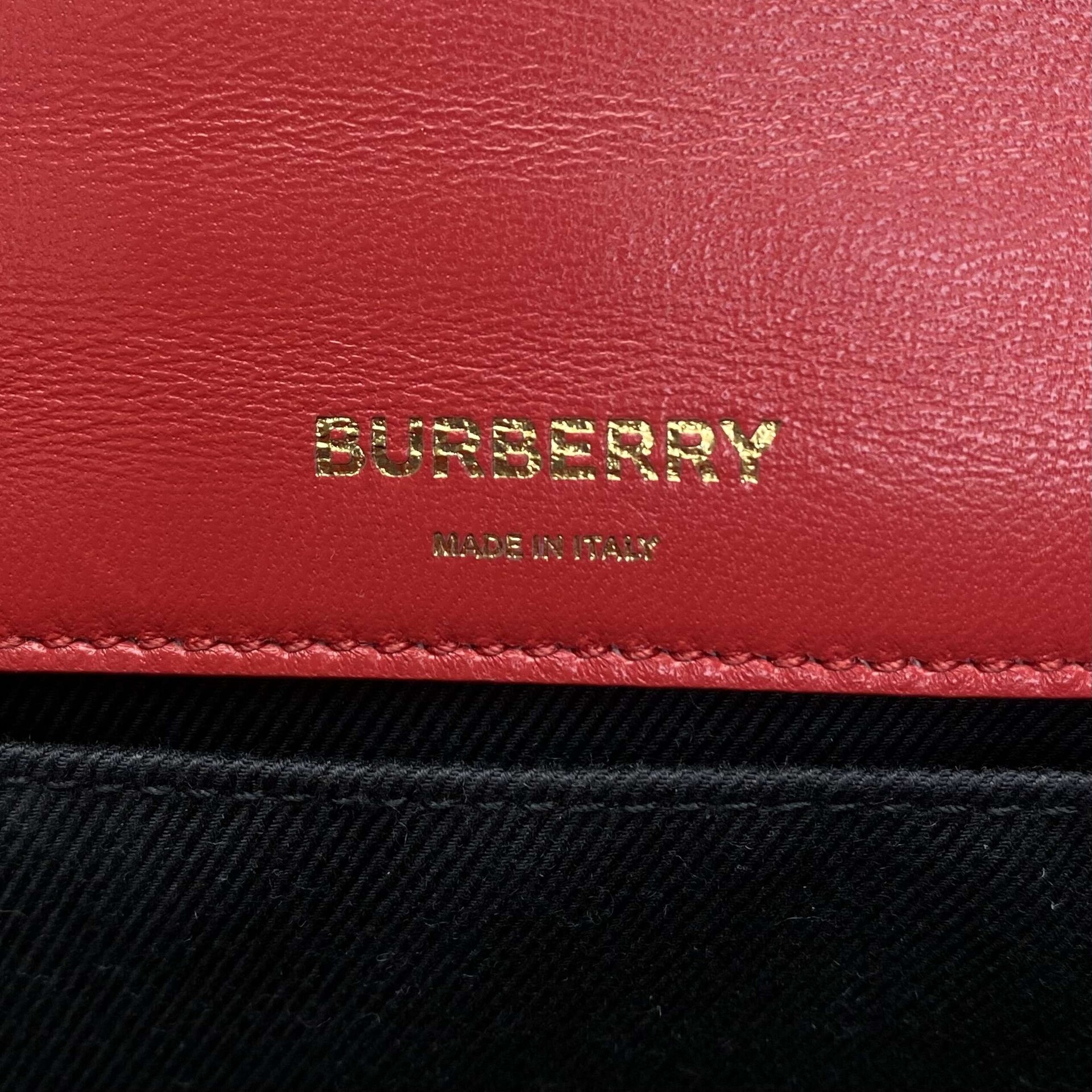 Bolsa Burberry Lola Couro Vermelho Mini