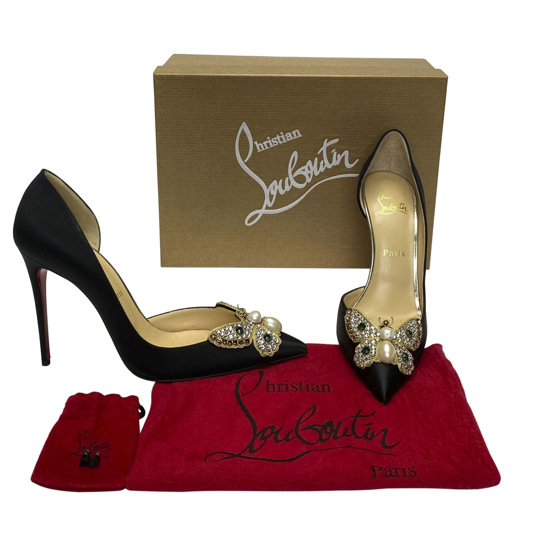 Scarpin Christian Louboutin Barzas Swarovski