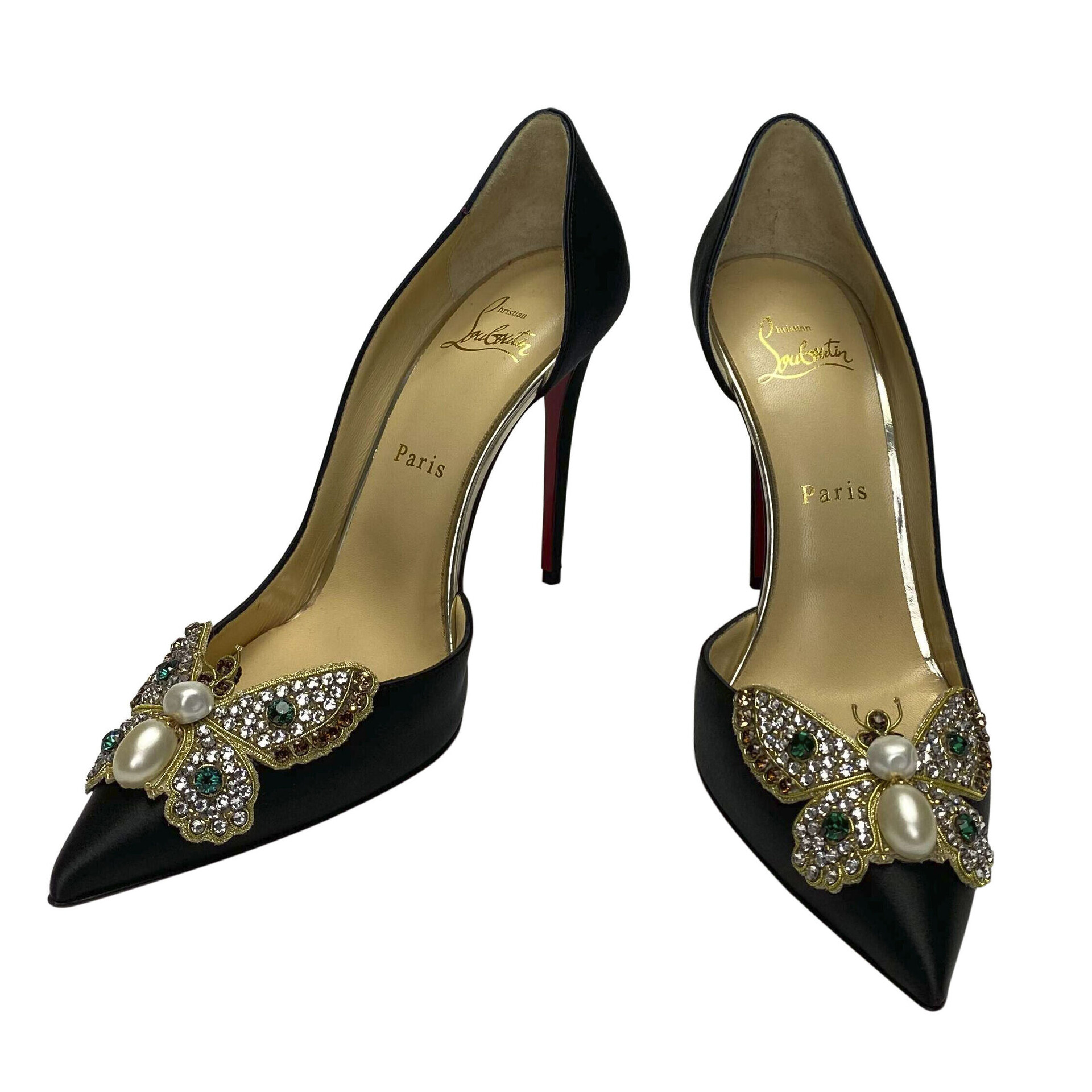 Scarpin Christian Louboutin Barzas Swarovski