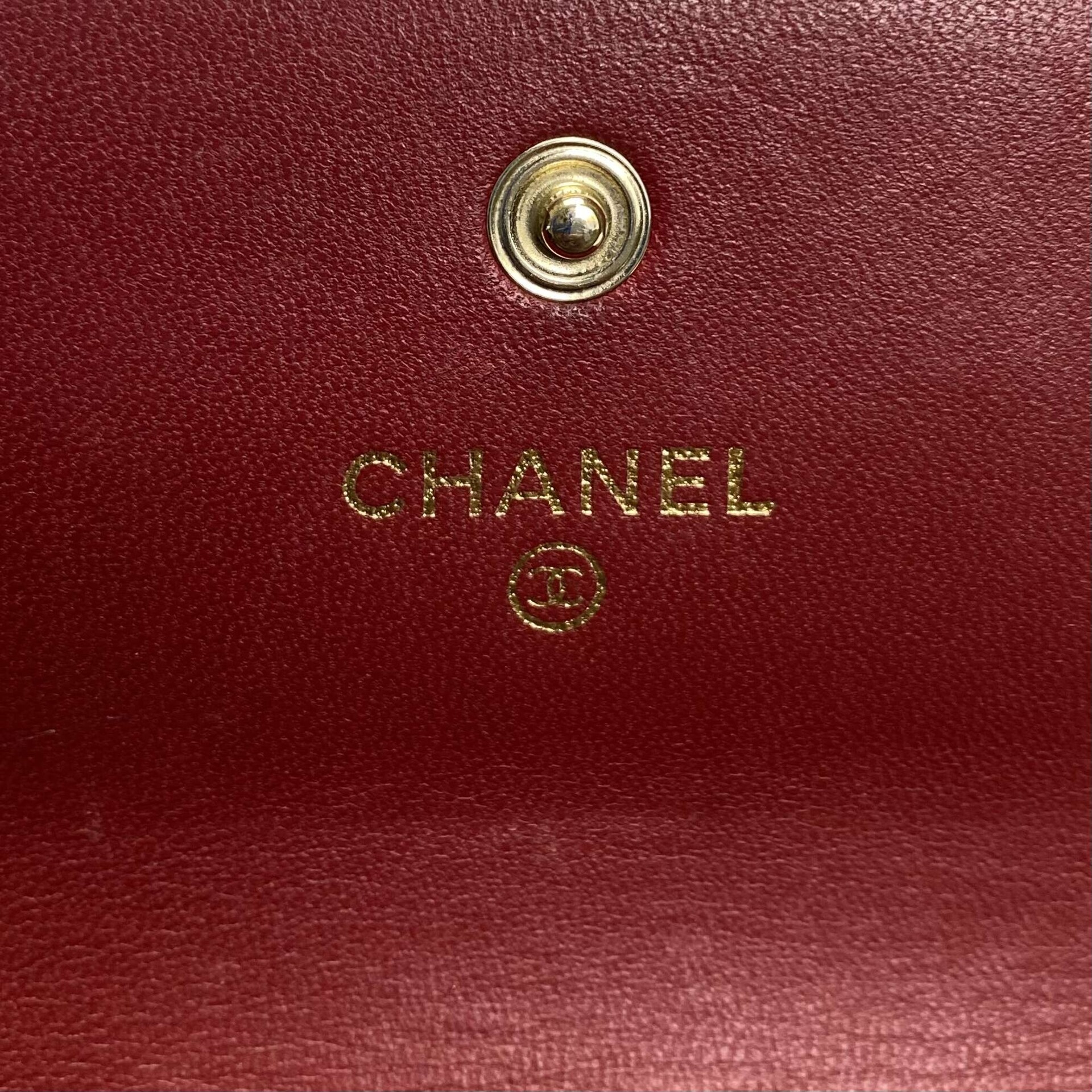 Carteira Chanel Lambskin Vermelha