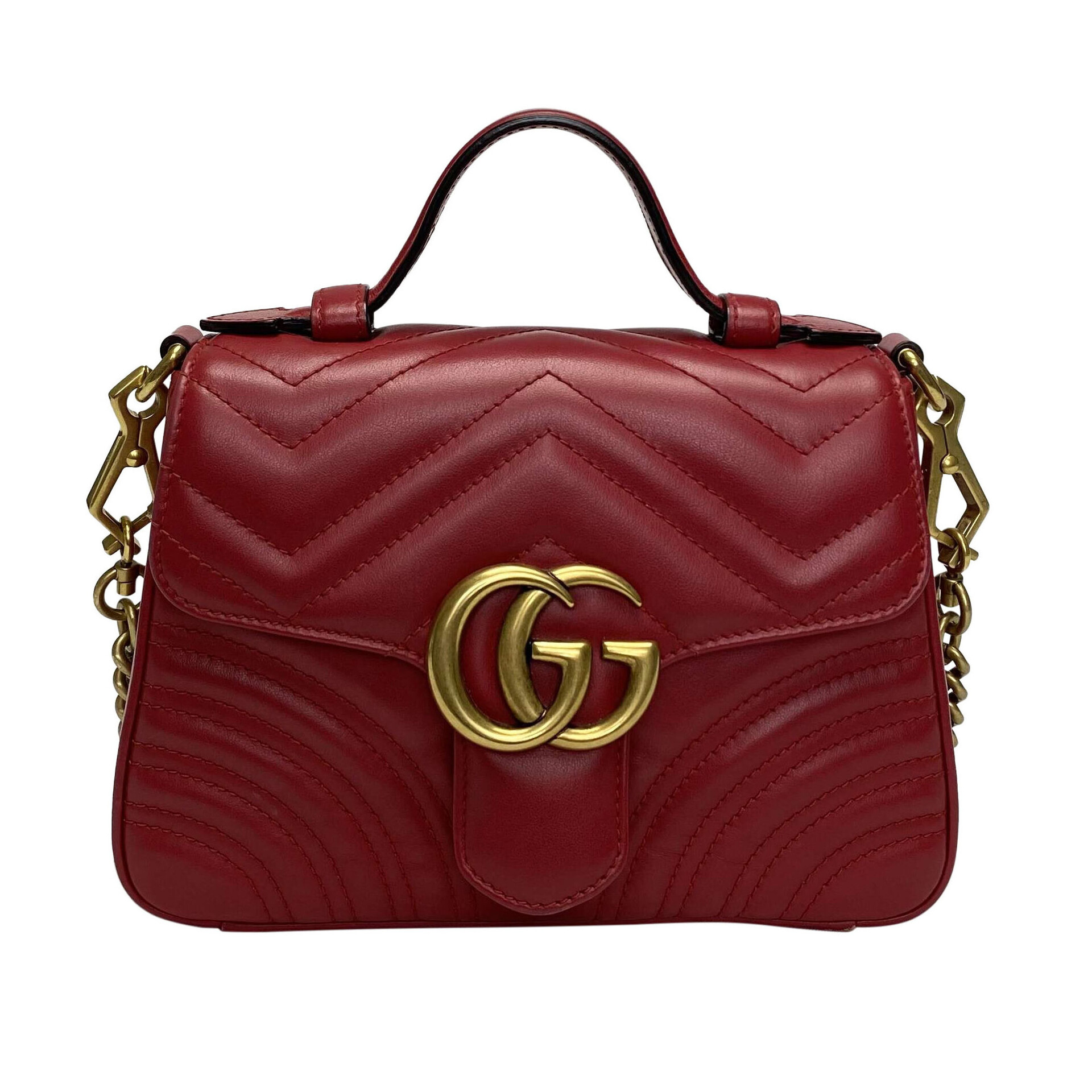 Bolsa Gucci GG Mini Marmont Vermelha