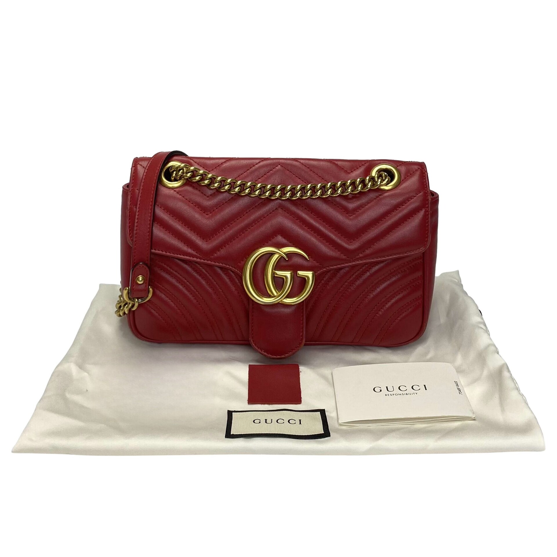 Bolsa Gucci GG Marmont Vermelha