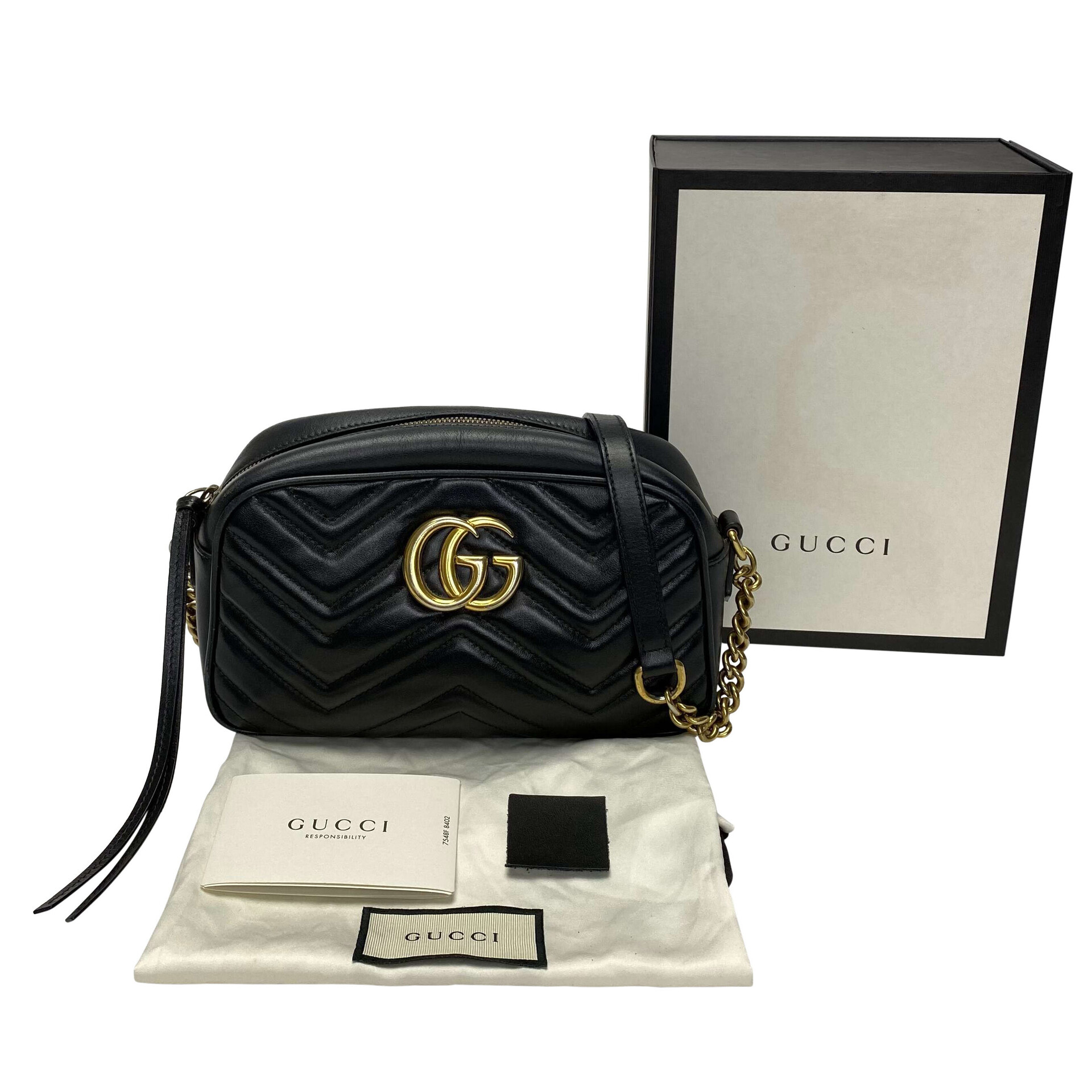 Bolsa Gucci GG Marmont Preta