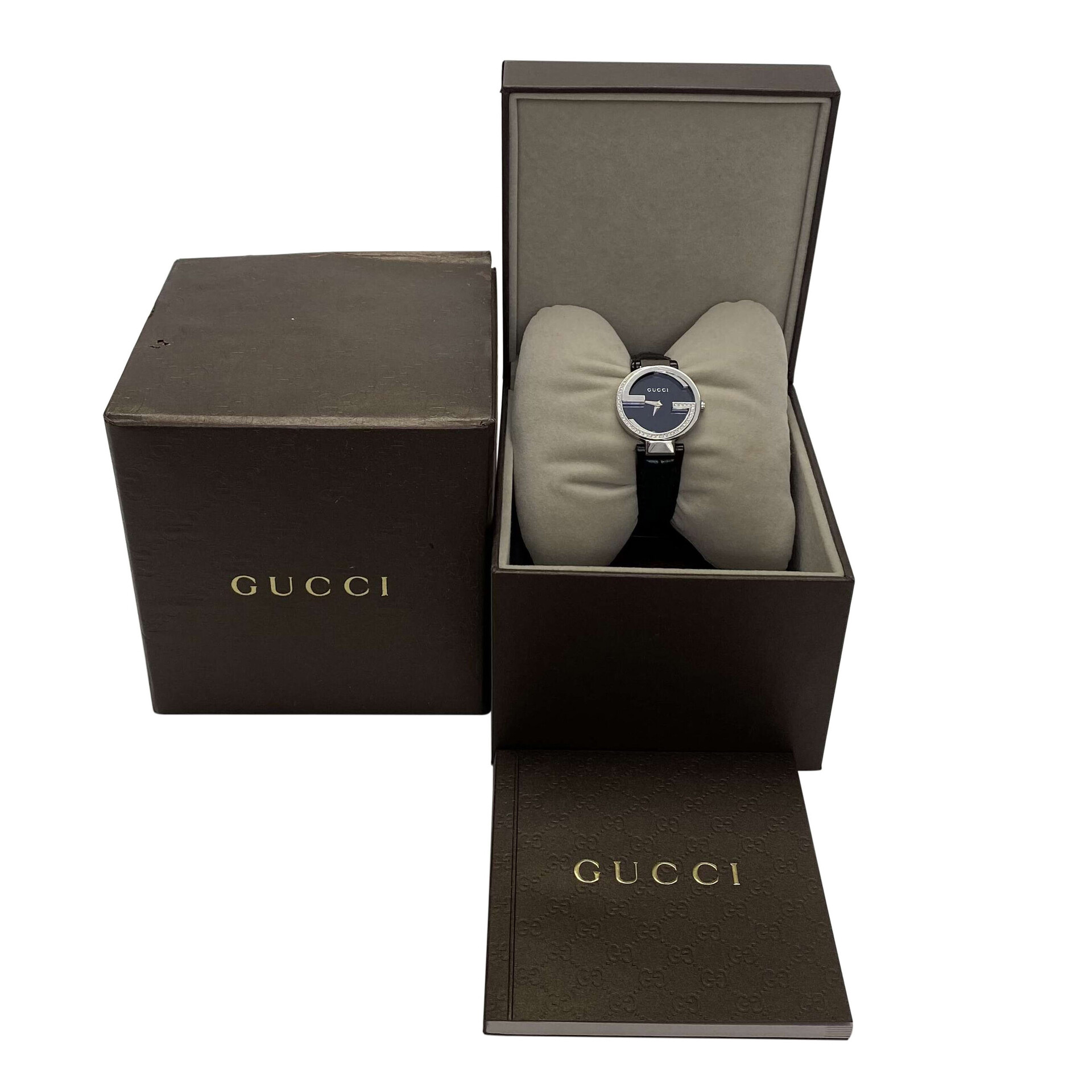 Relógio Gucci Interlocking com Diamantes