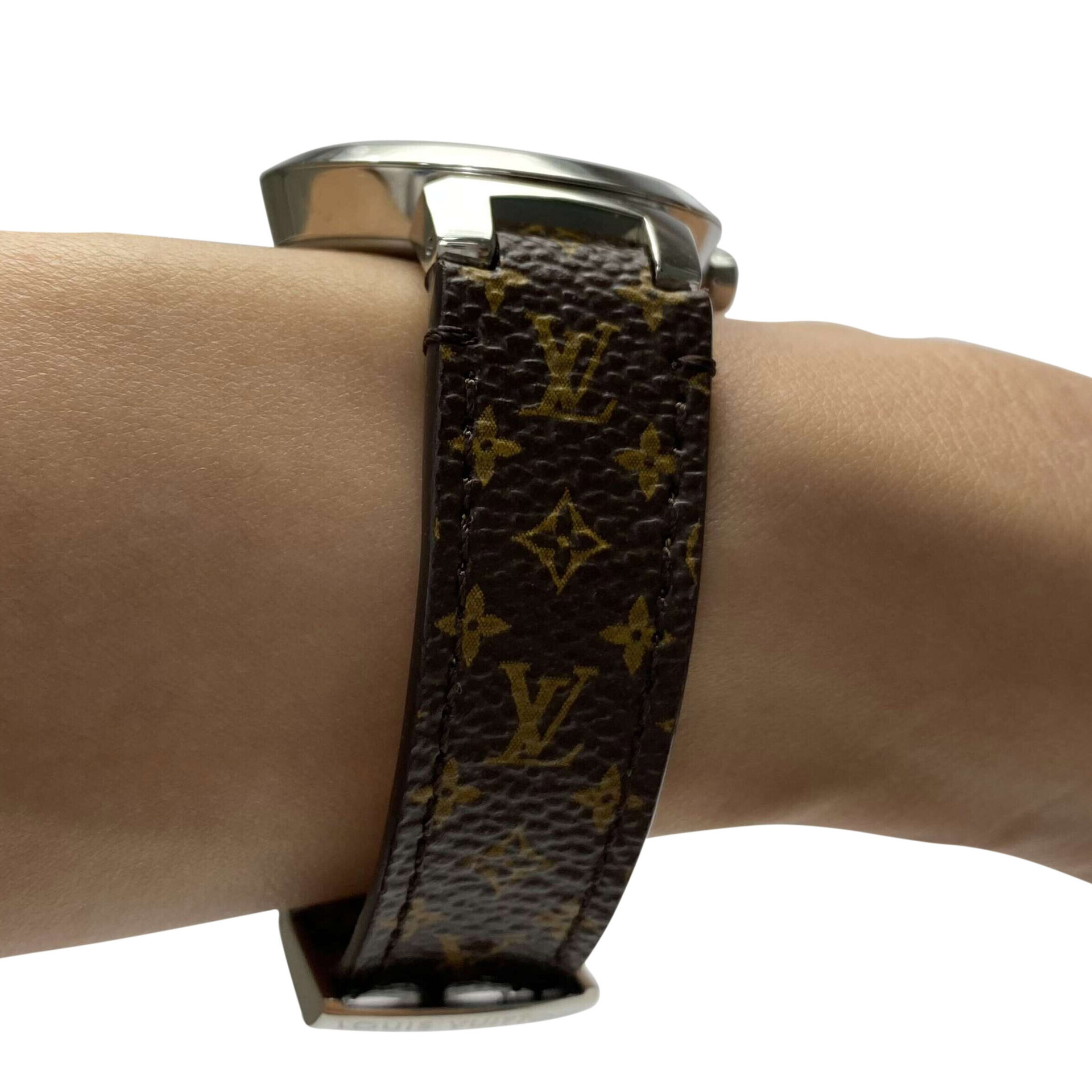 Relógio Louis Vuitton Tambour Slim Monograma