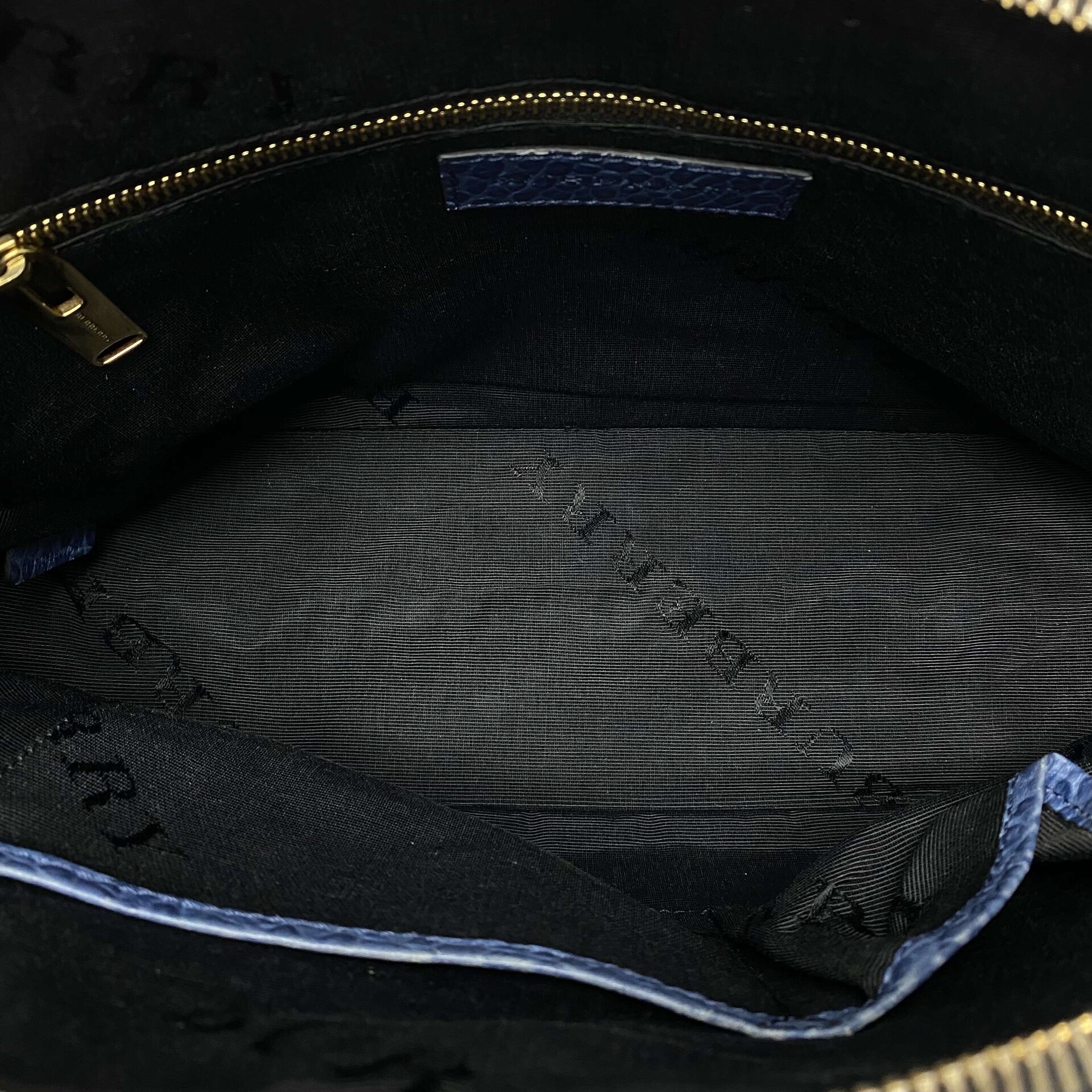 Bolsa Burberry Couro Azul