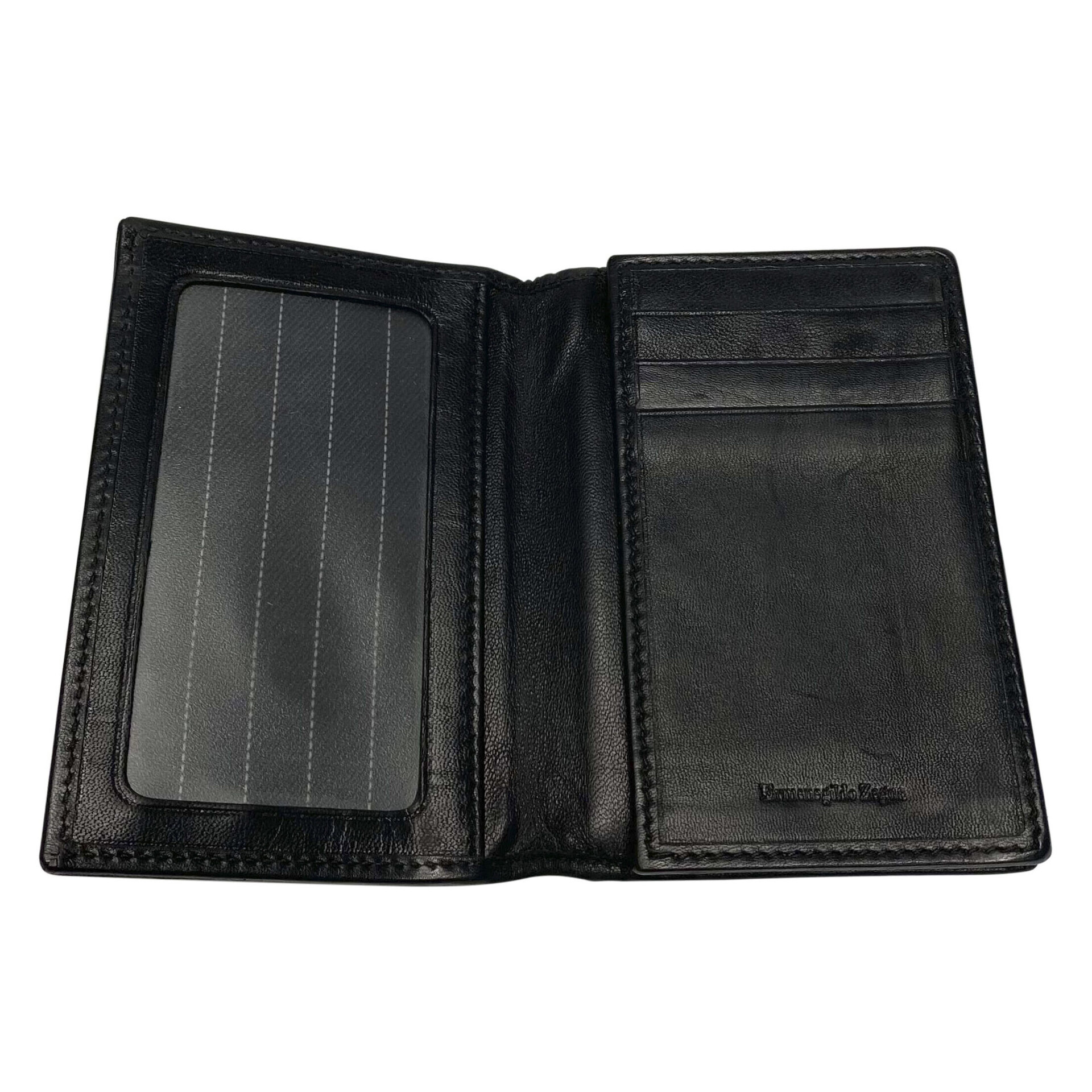 Carteira Ermenegildo Zegna Couro Preto
