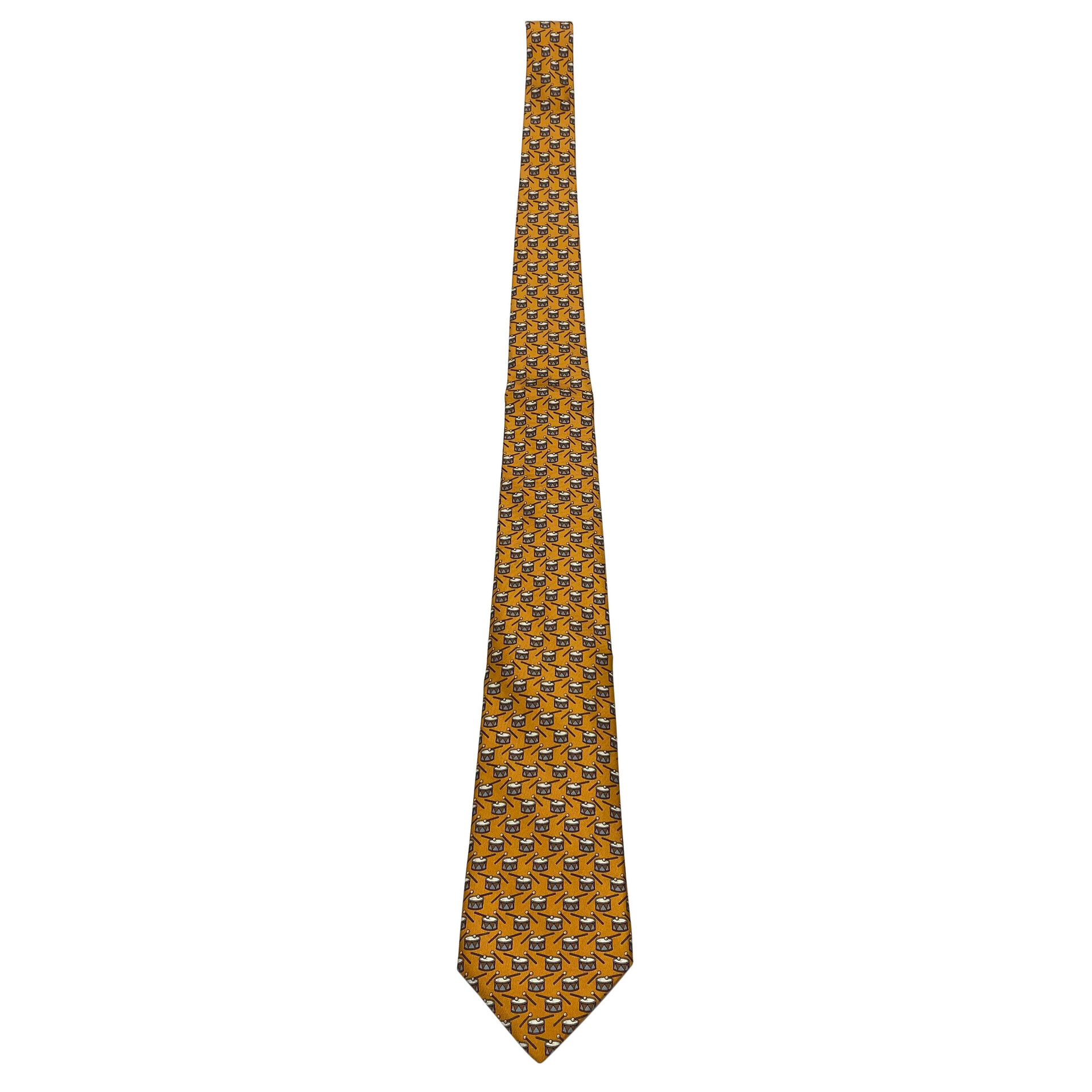 Gravata Hermès Laranja