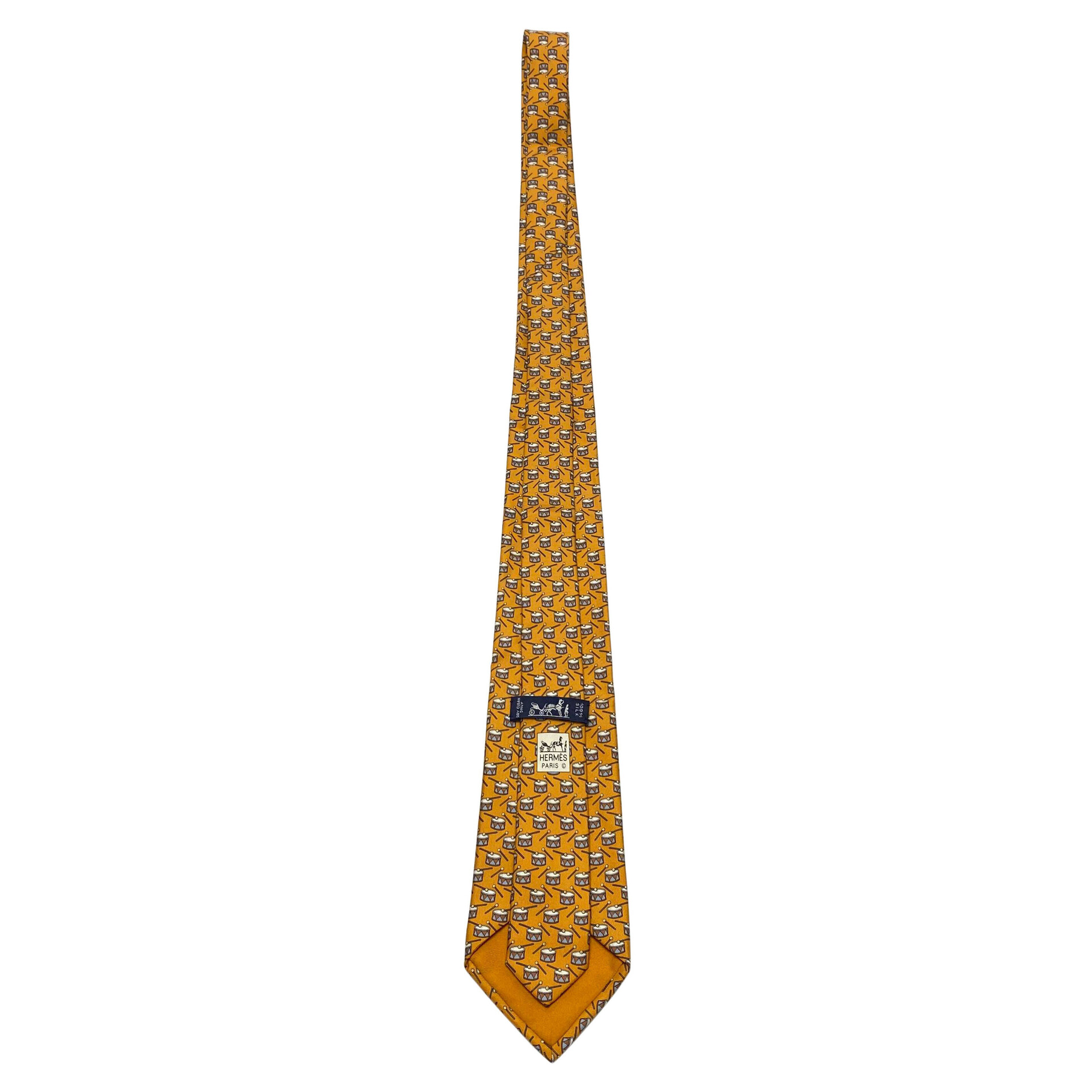 Gravata Hermès Laranja