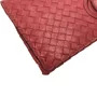 Clutch Bottega Veneta Couro Vermelha