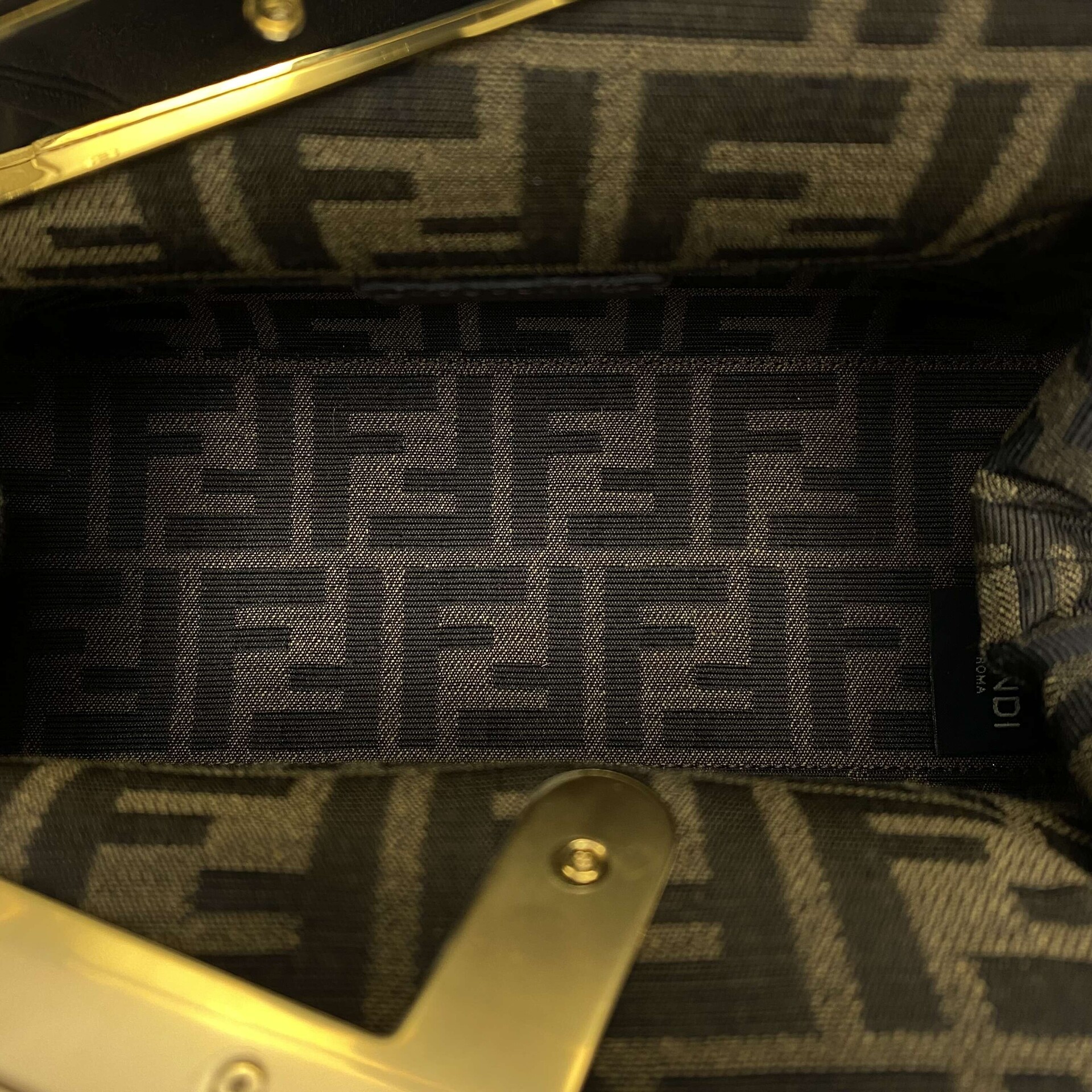 Bolsa Fendi Shine Napa First Marinho