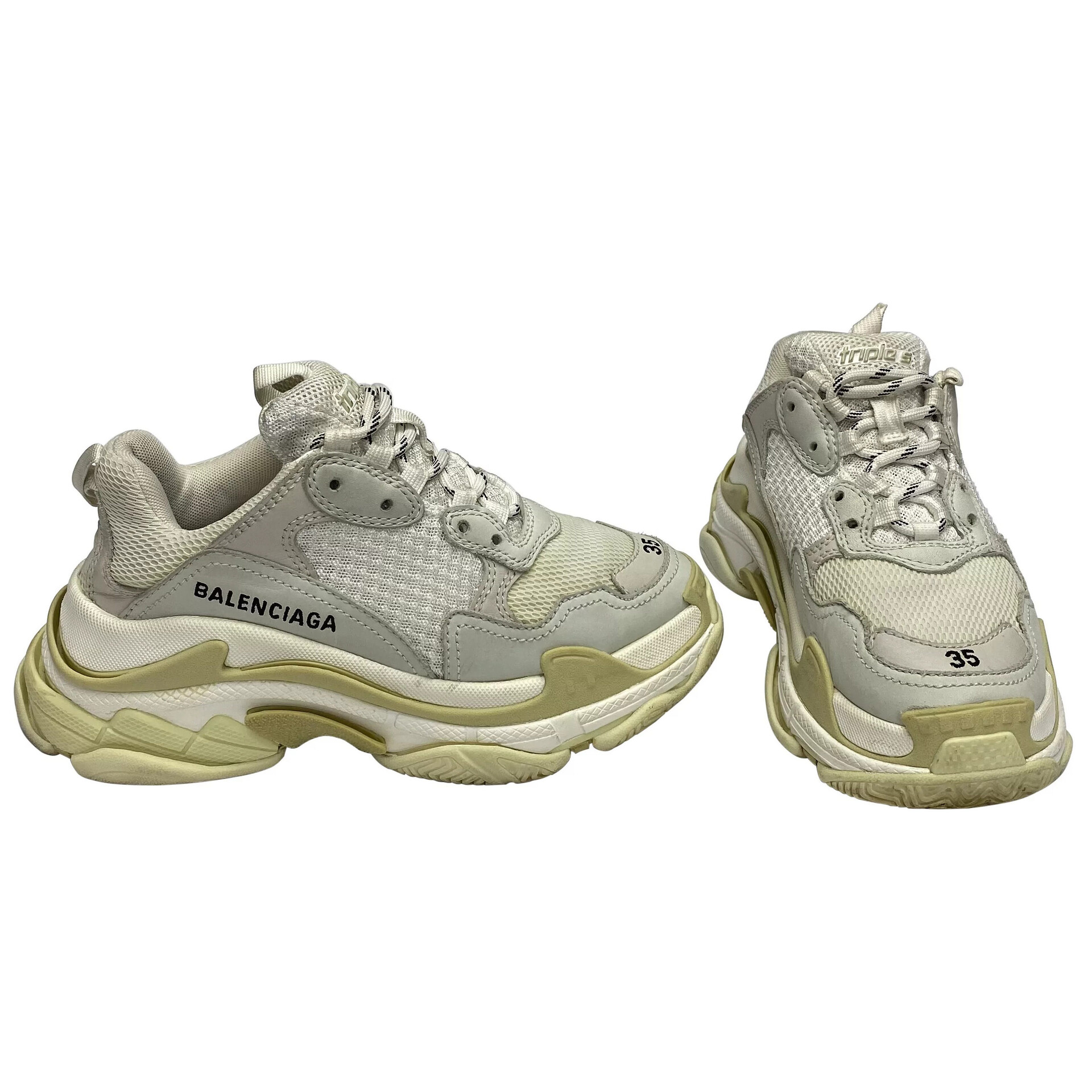 Tênis Balenciaga Triple S Branco