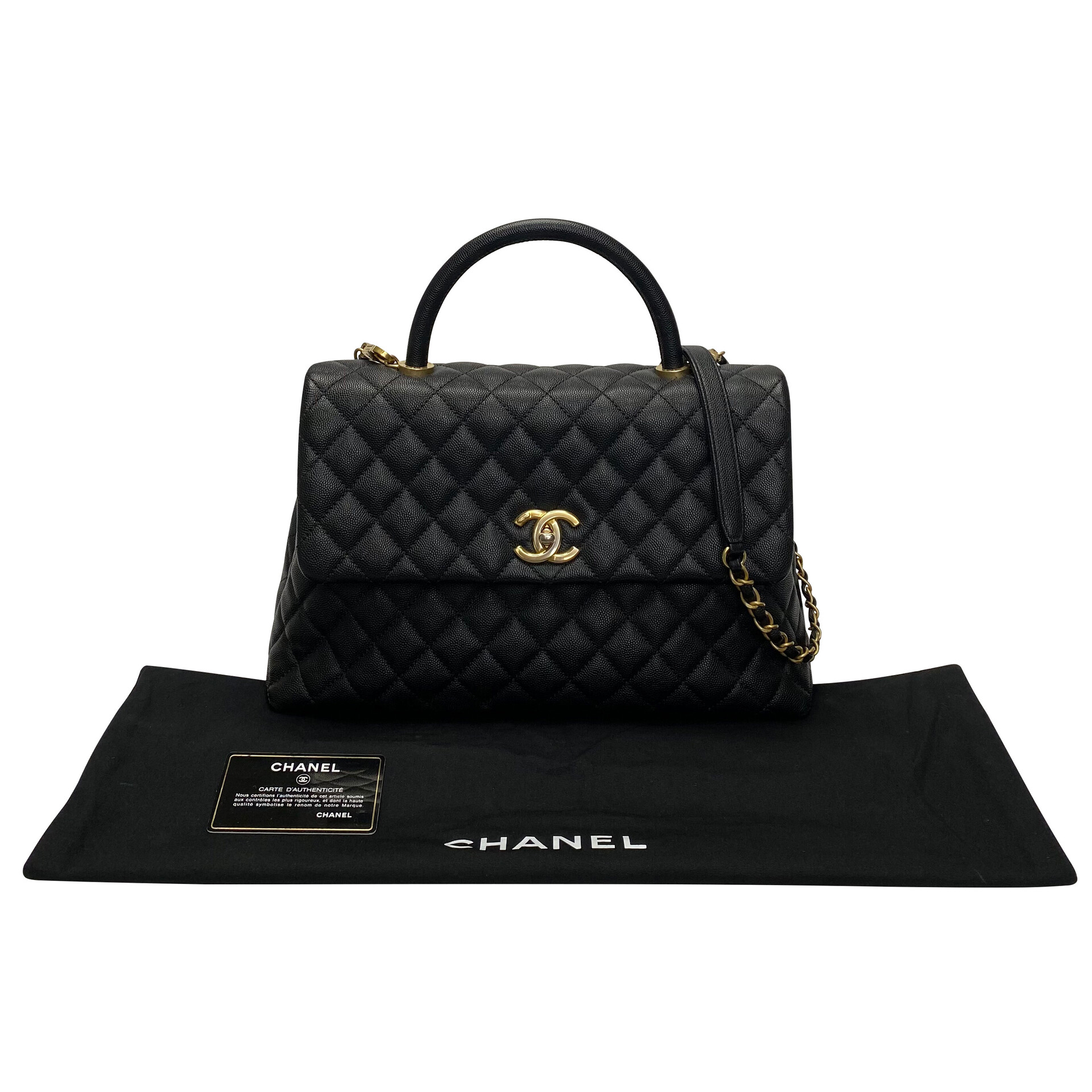 Bolsa Chanel Handle Bag Flap