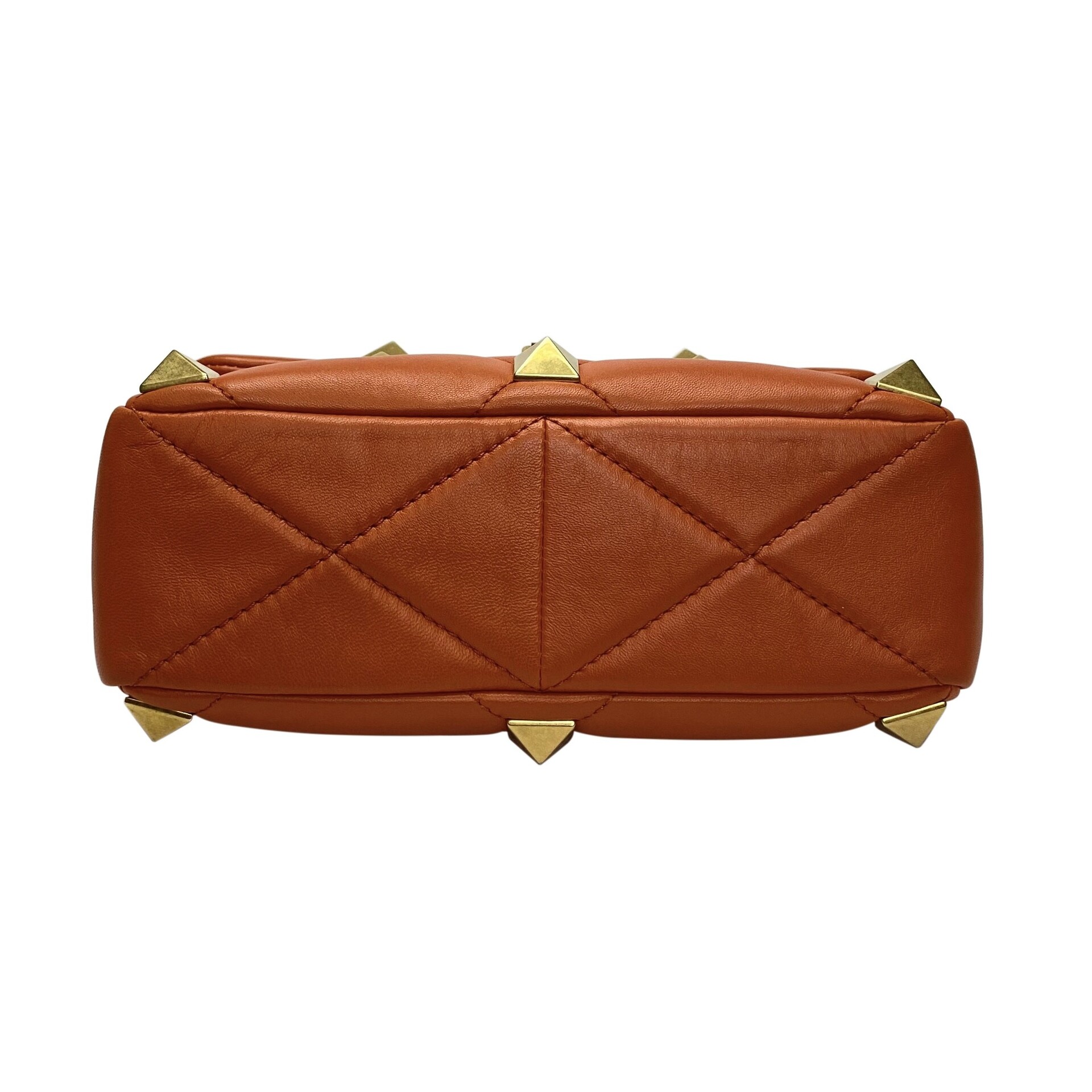 Bolsa Valentino Garavani Roman Stud Laranja