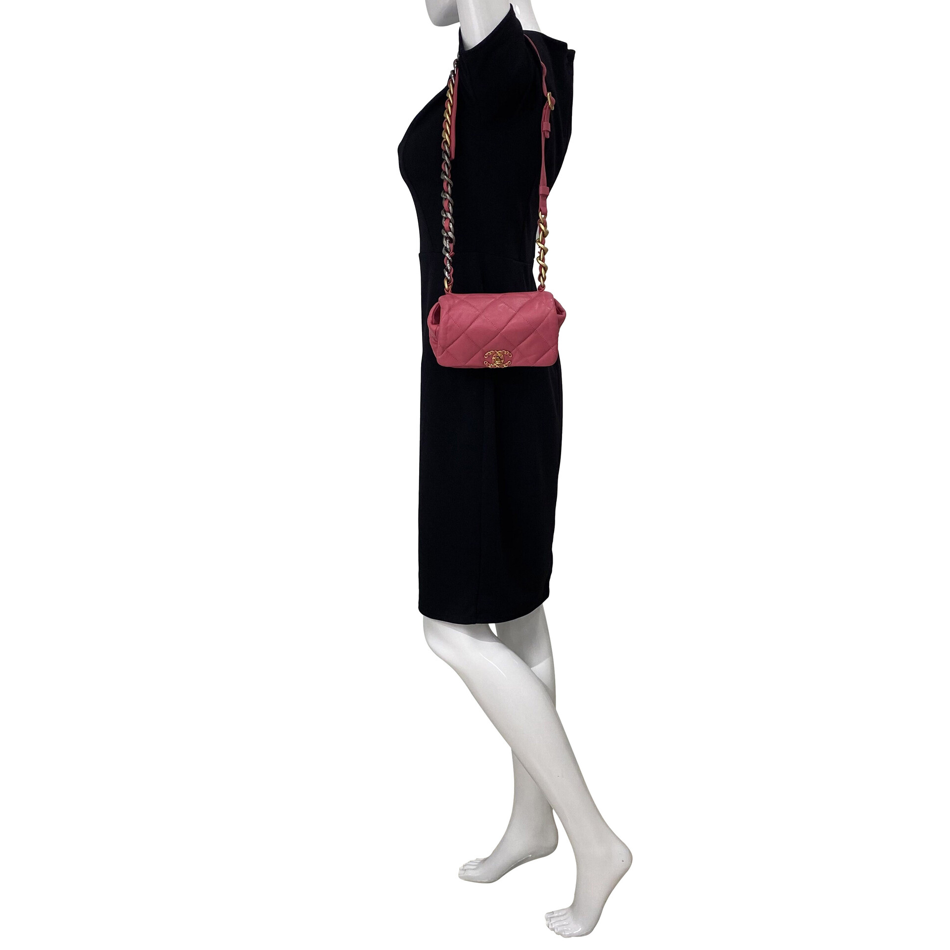 Bolsa Chanel C19 Weist Bag Rosa