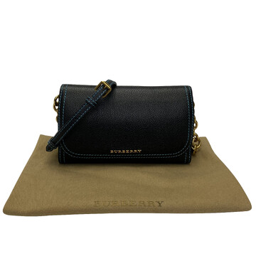Bolsa Burberry Wallet Couro Marinho