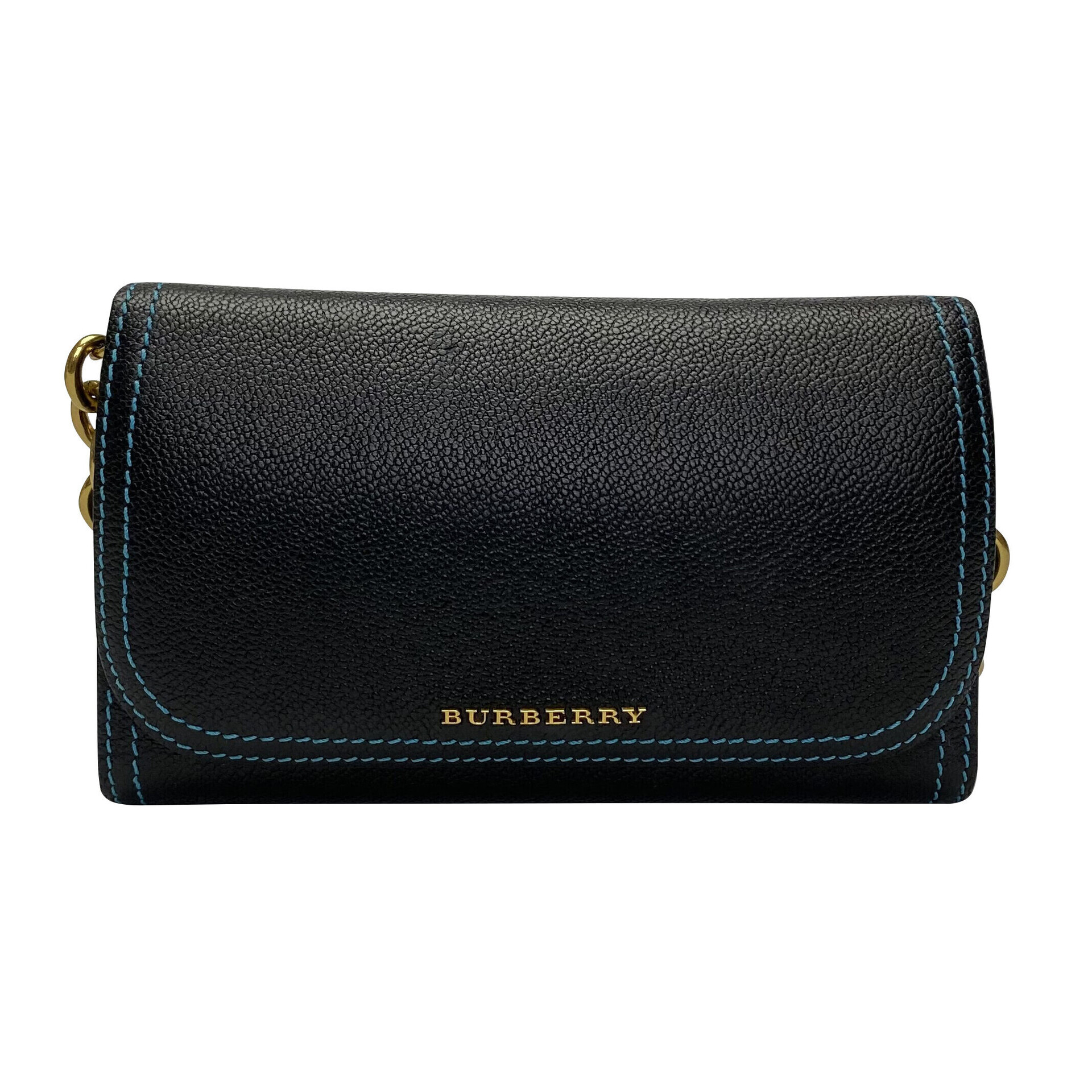 Bolsa Burberry Wallet Couro Marinho