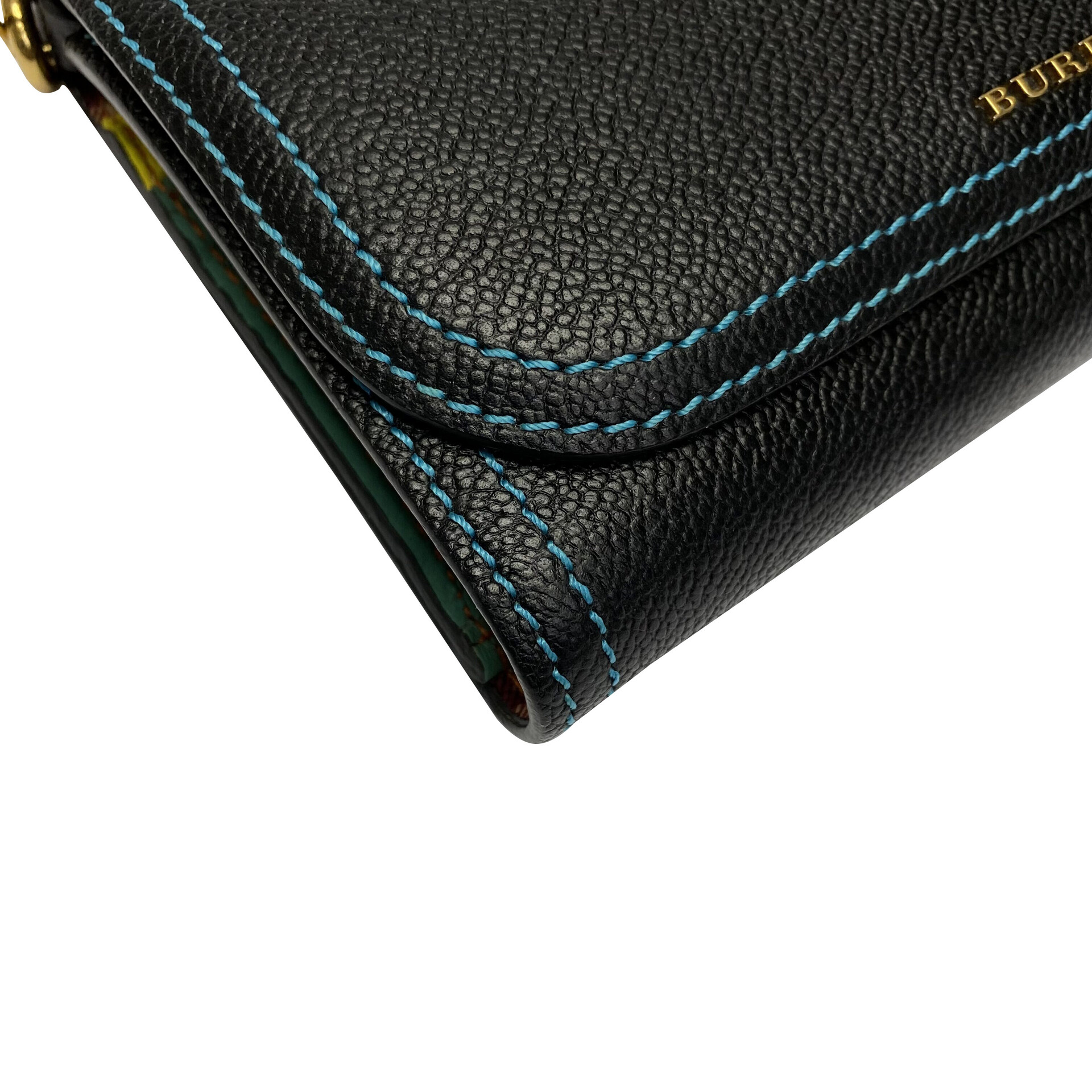 Bolsa Burberry Wallet Couro Marinho