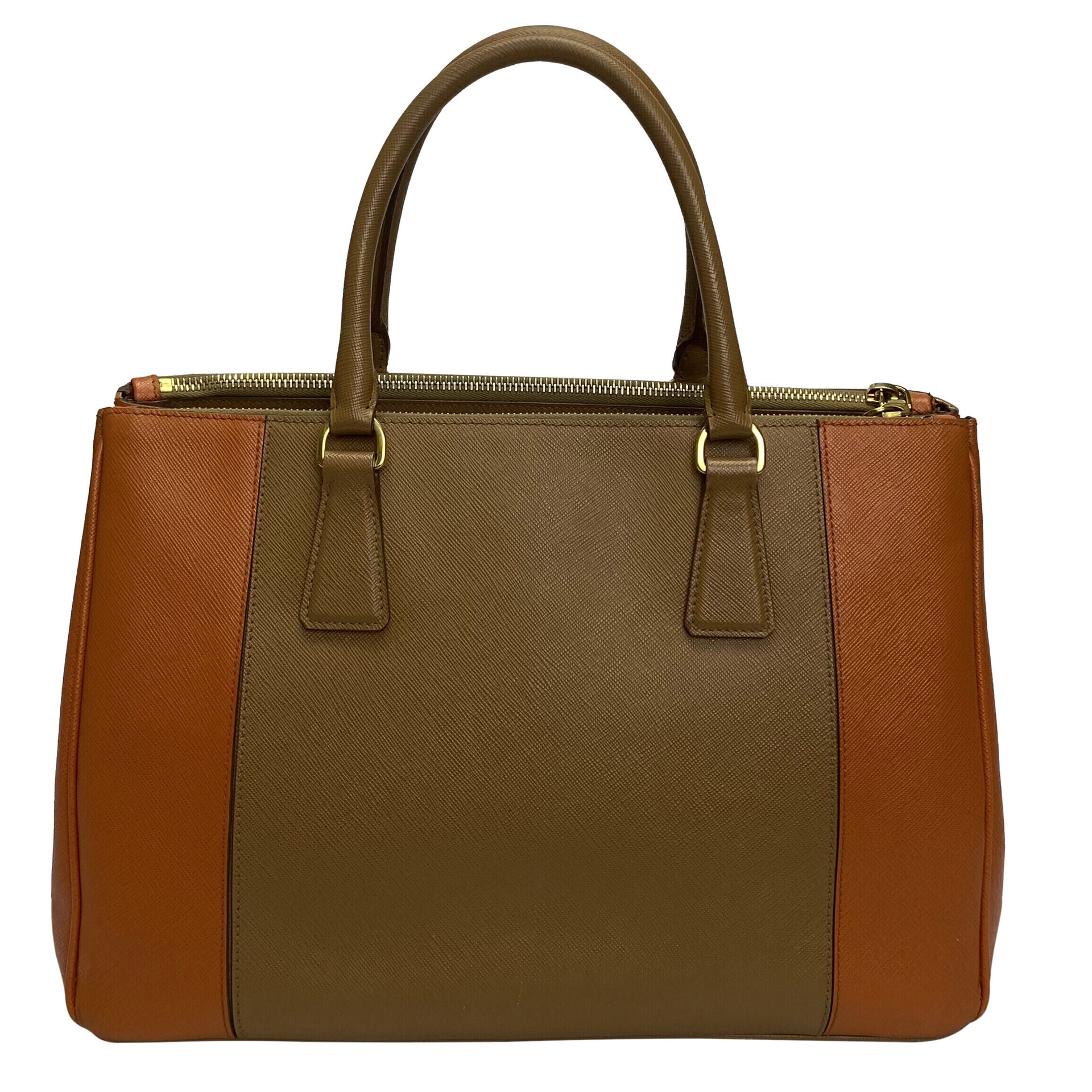 Bolsa Prada Galleria Couro Saffiano Bicolor