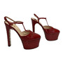 Sandália Gucci Angel T-Strap Vermelho