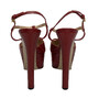 Sandália Gucci Angel T-Strap Vermelho