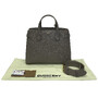 Bolsa Burberry Banner Couro Cinza