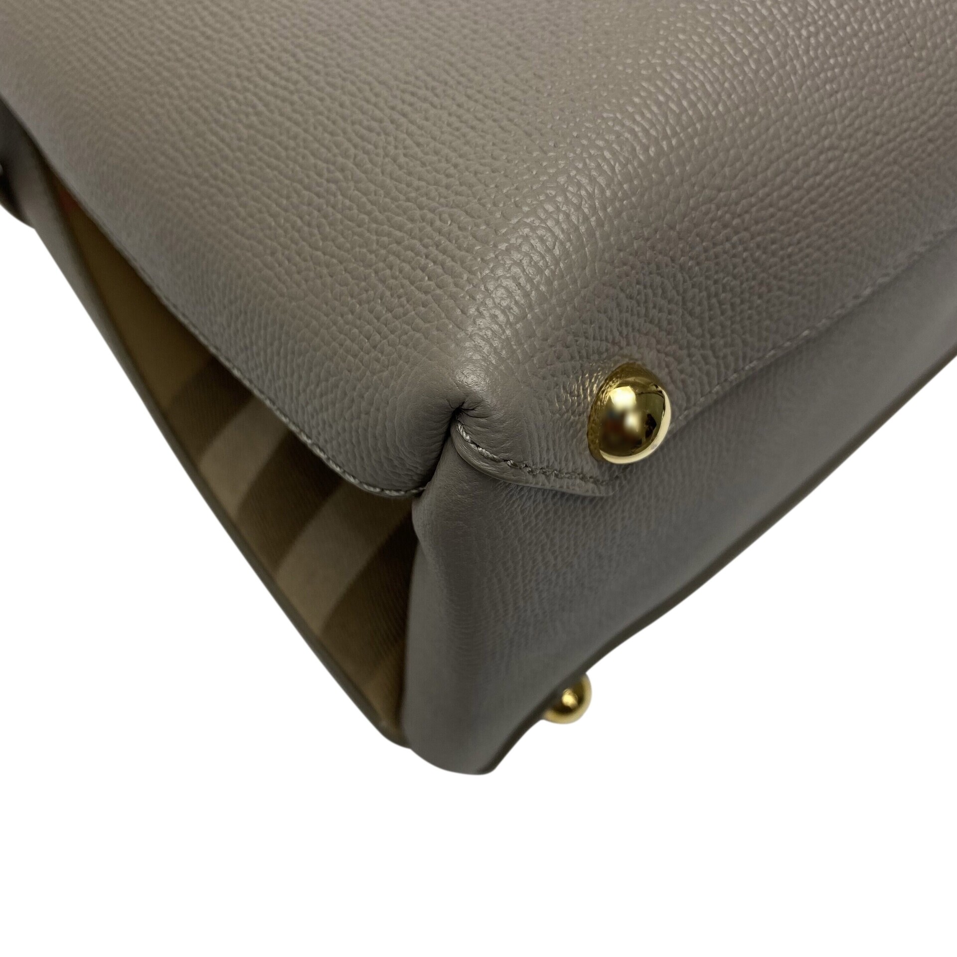 Bolsa Burberry Banner Couro Cinza