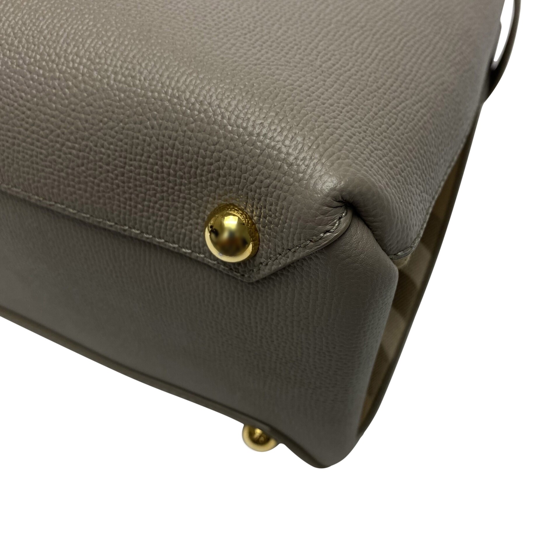 Bolsa Burberry Banner Couro Cinza