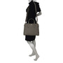 Bolsa Burberry Banner Couro Cinza