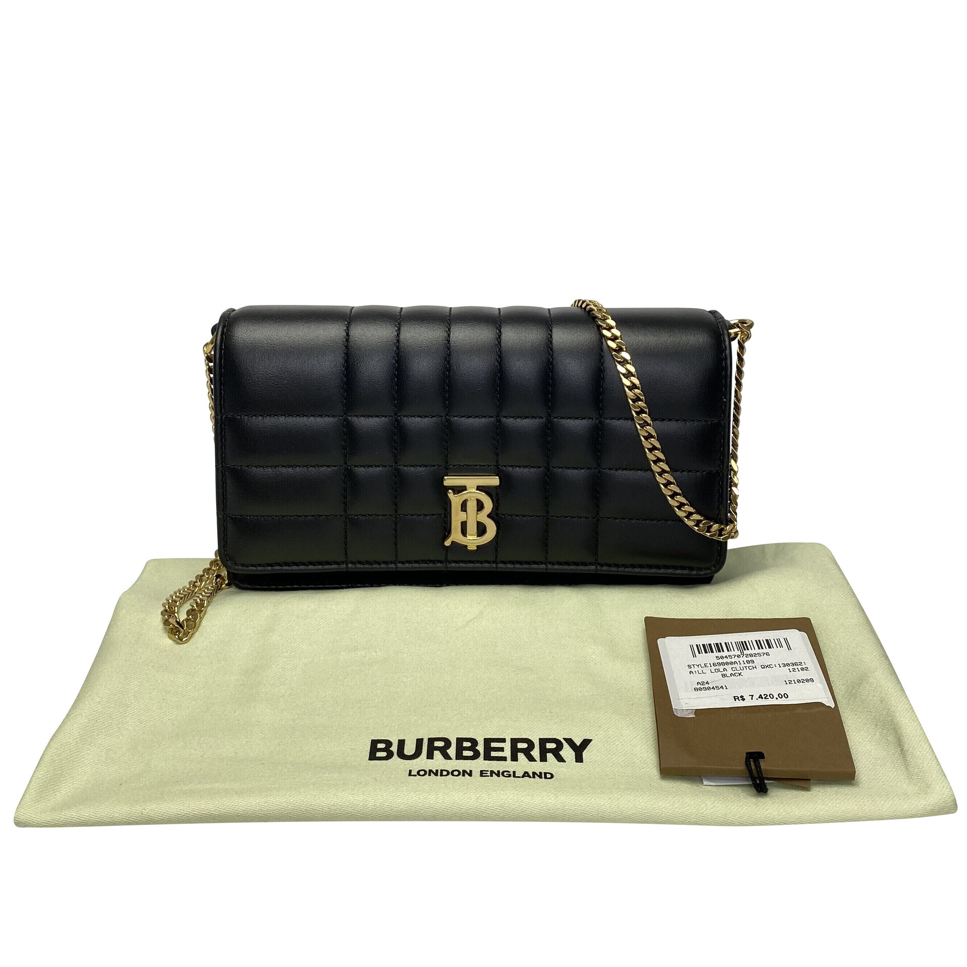 Bolsa Burberry Couro Preta