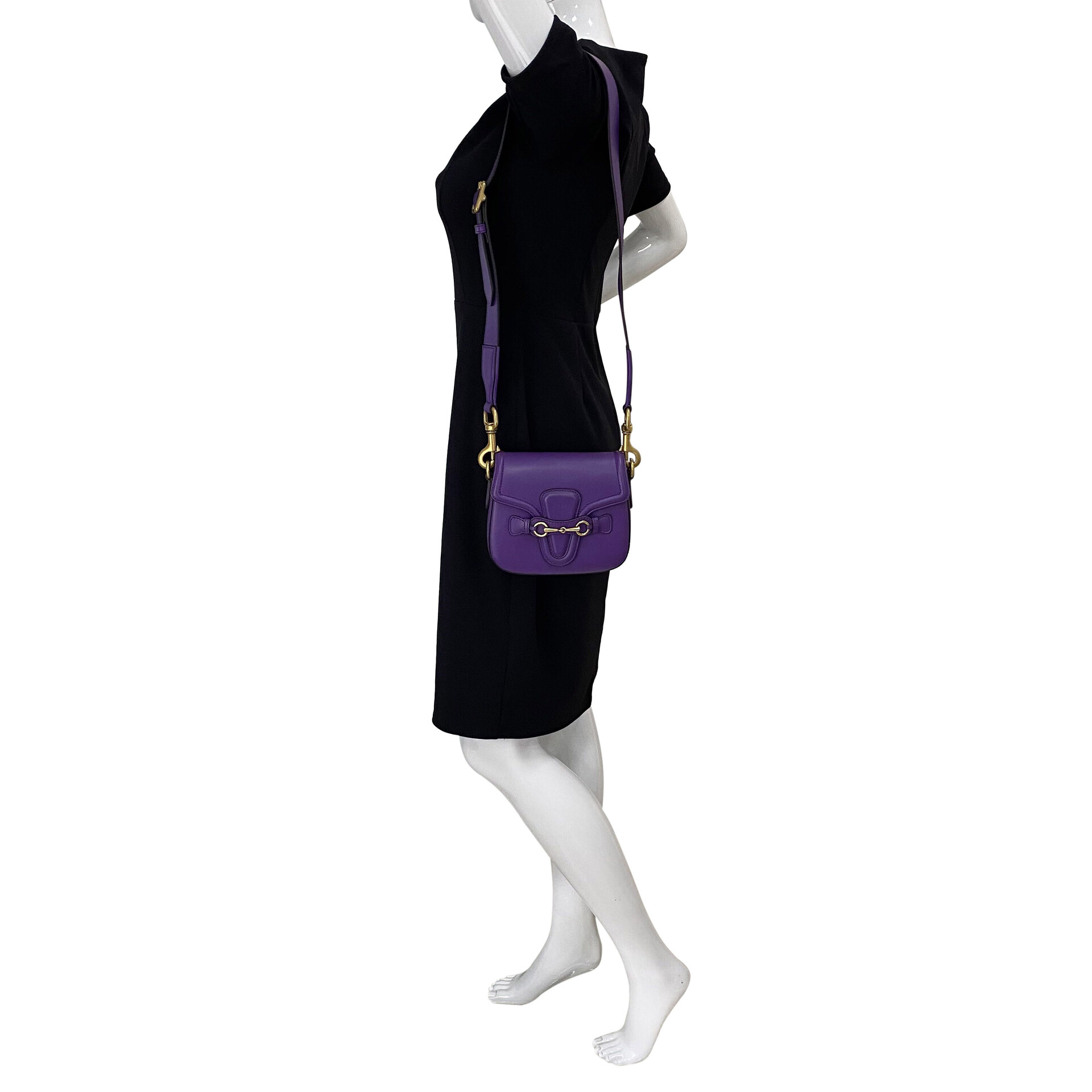Bolsa Gucci Horsebit 1955 Roxa