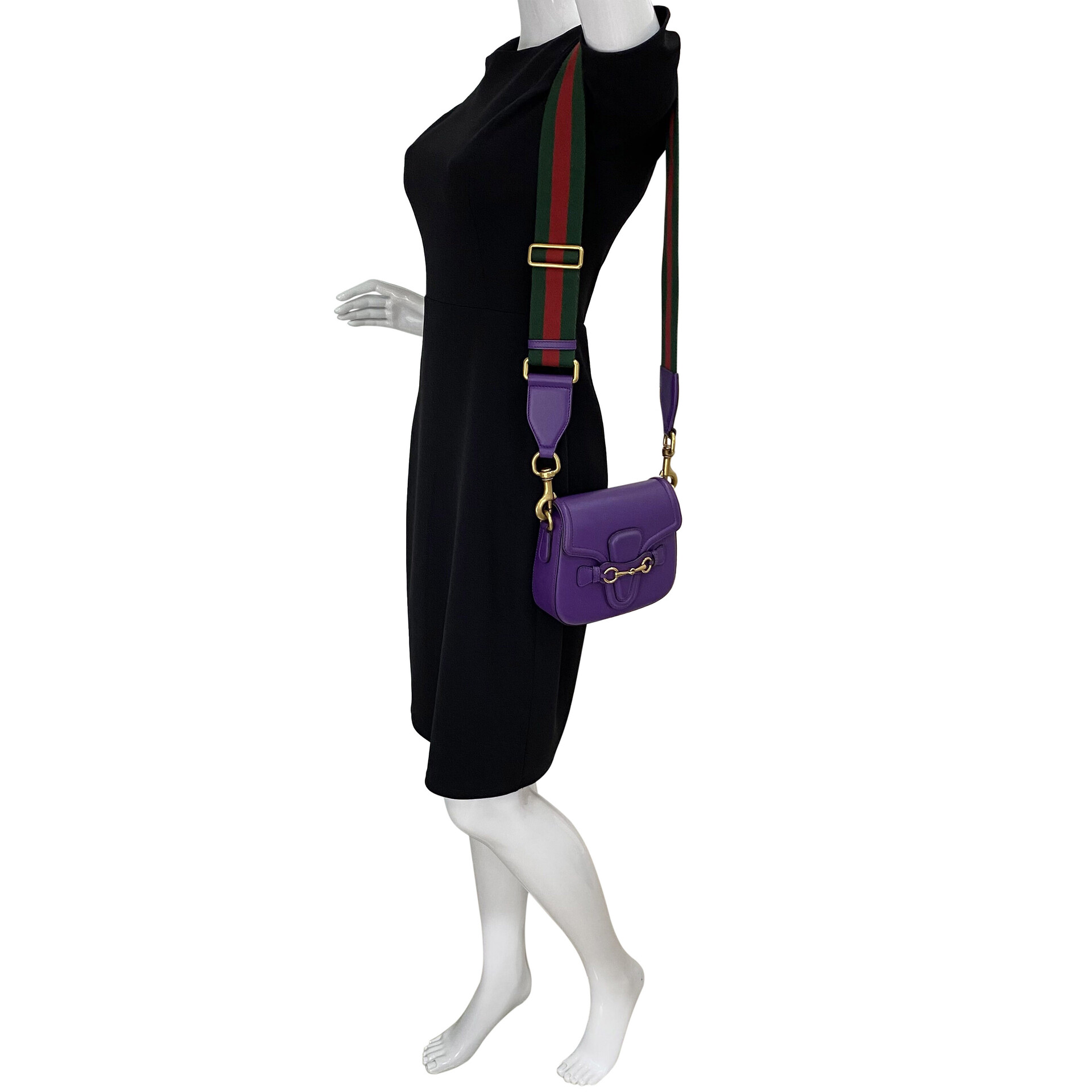 Bolsa Gucci Horsebit 1955 Roxa