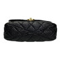 Bolsa Chanel Top Handle Flap Couro Preta