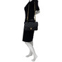 Bolsa Chanel Top Handle Flap Couro Preta